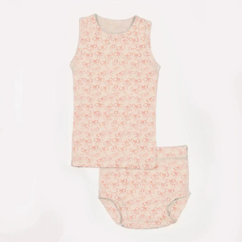 Bopop Bow Baby Set (Tank & Bloomers)