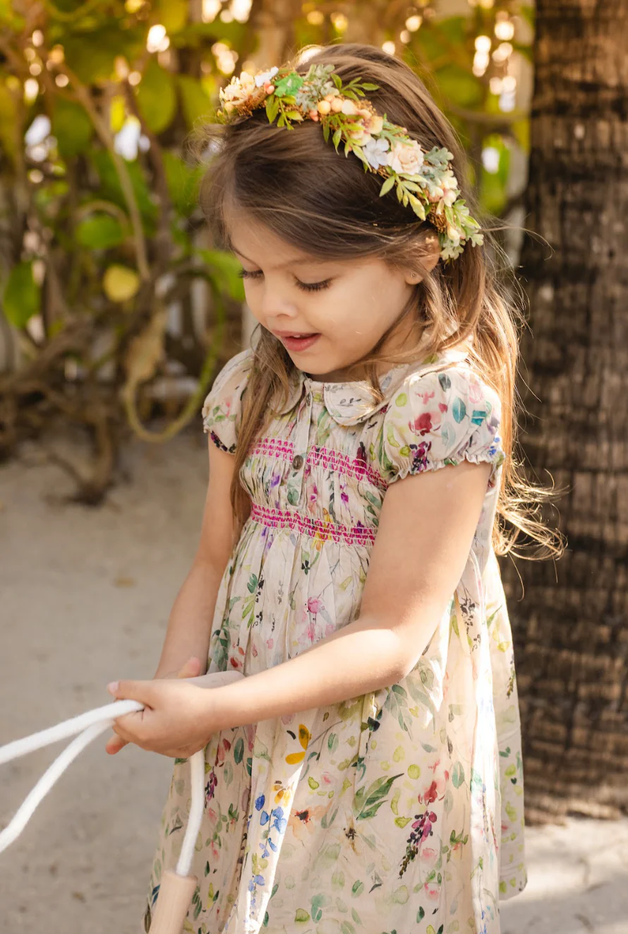Bopop Floral Short Sleeve Dress