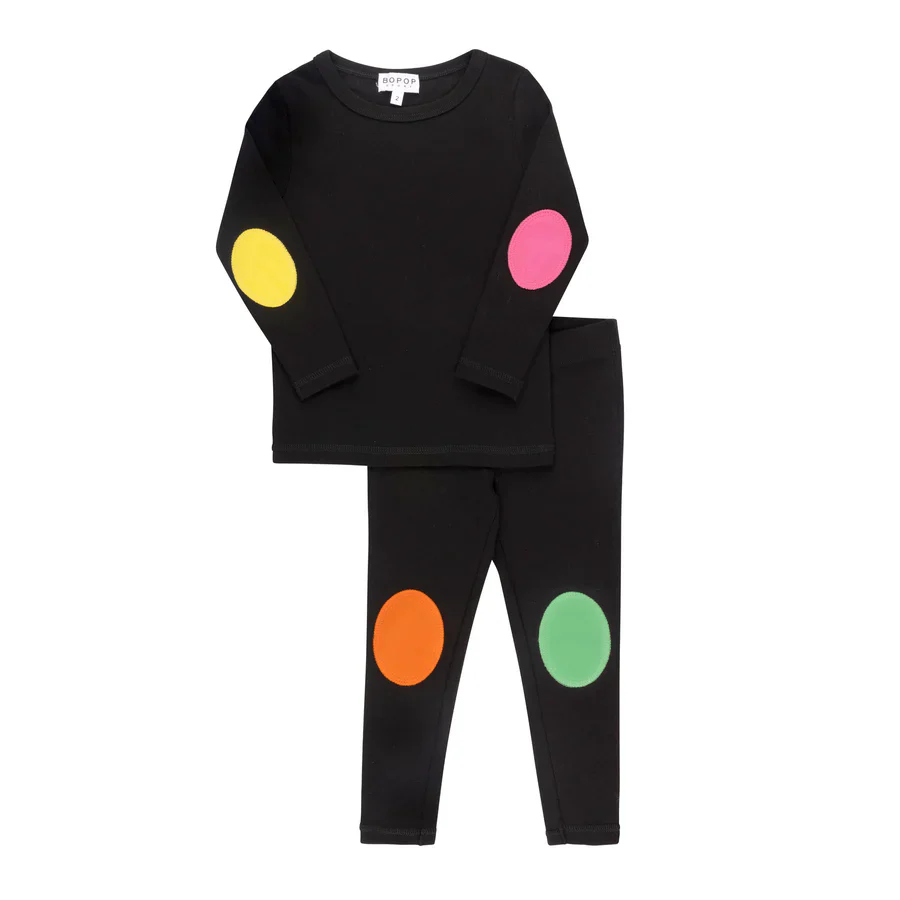 Bopop Highlighter Patch Pajamas - Girls