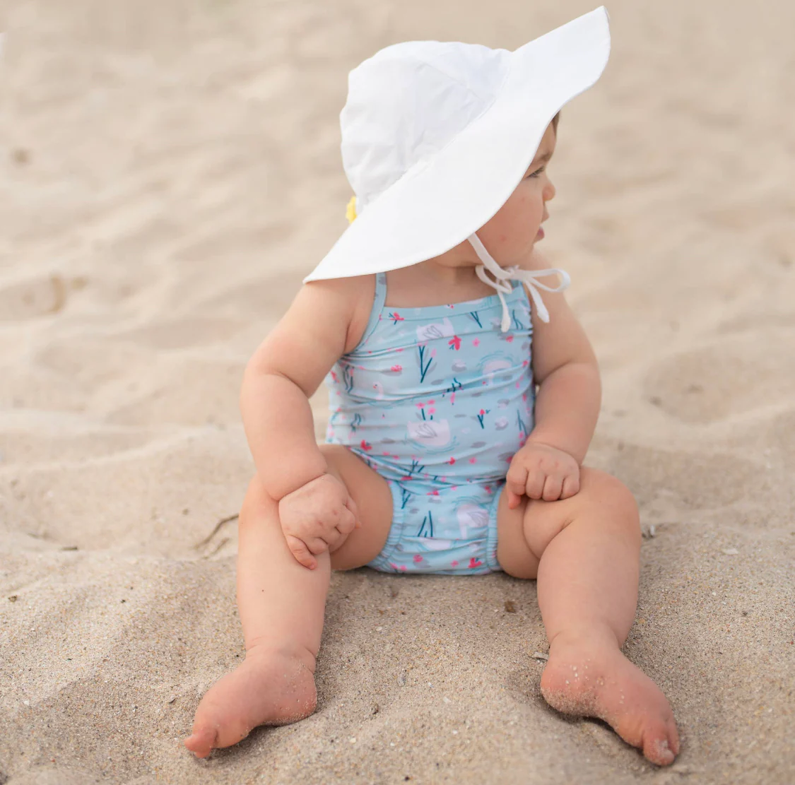 Brim Sun Protection Hat-Solid White Sunhat - Image 2