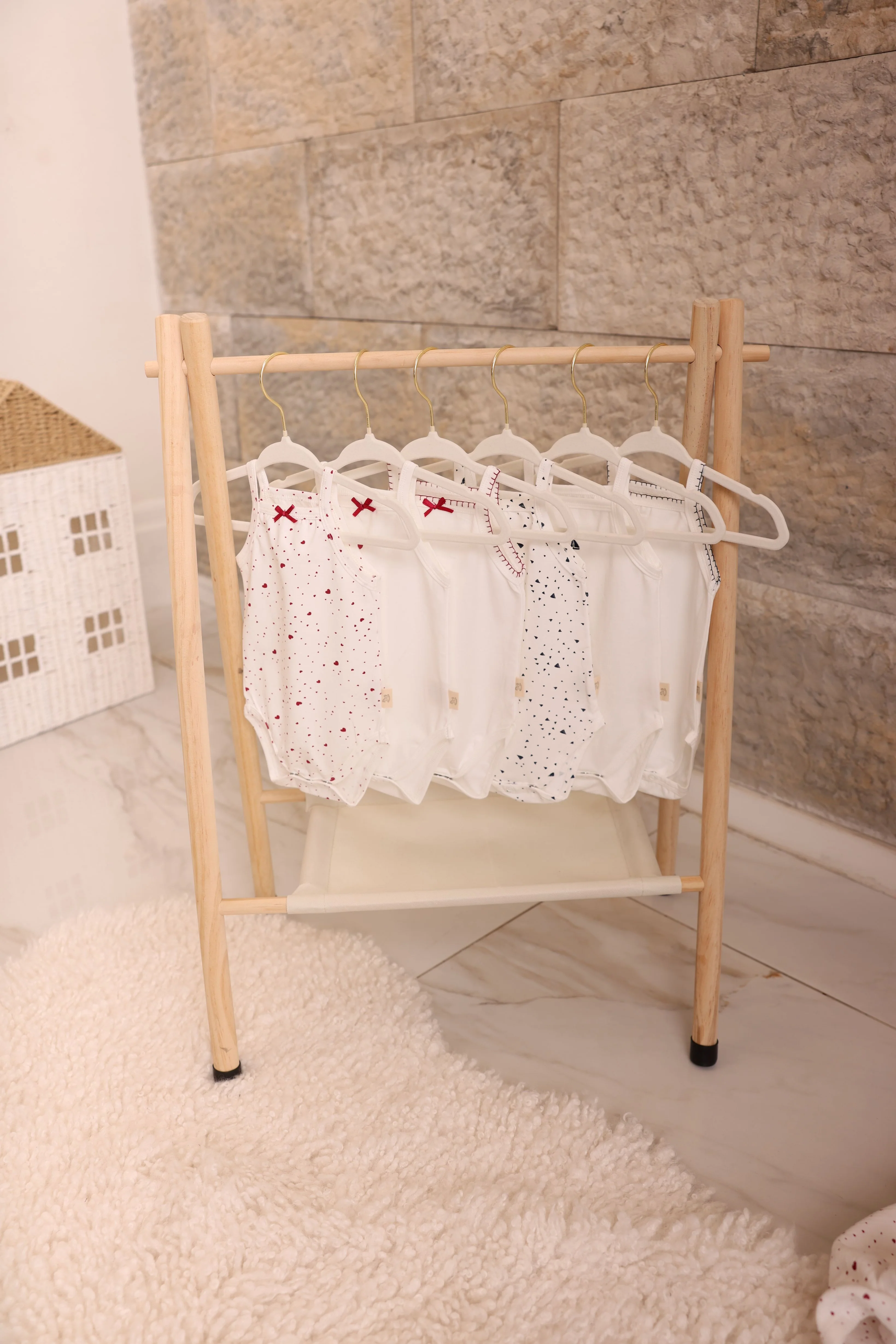 Bubani Boat Collection Onesies - White/Blue - Image 2