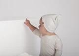 Cadeau Bear Embossed Footie & Beanie - Boys - Image 4