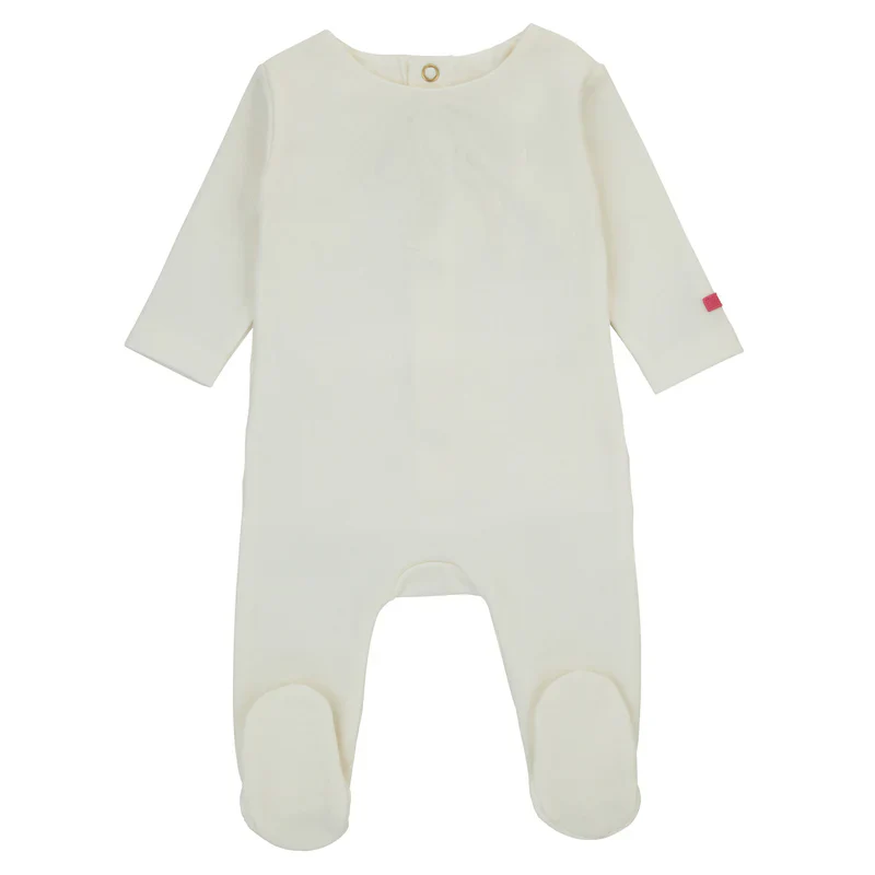 Cadeau Bow Embossed Footie & Beanie - Girls - Image 2