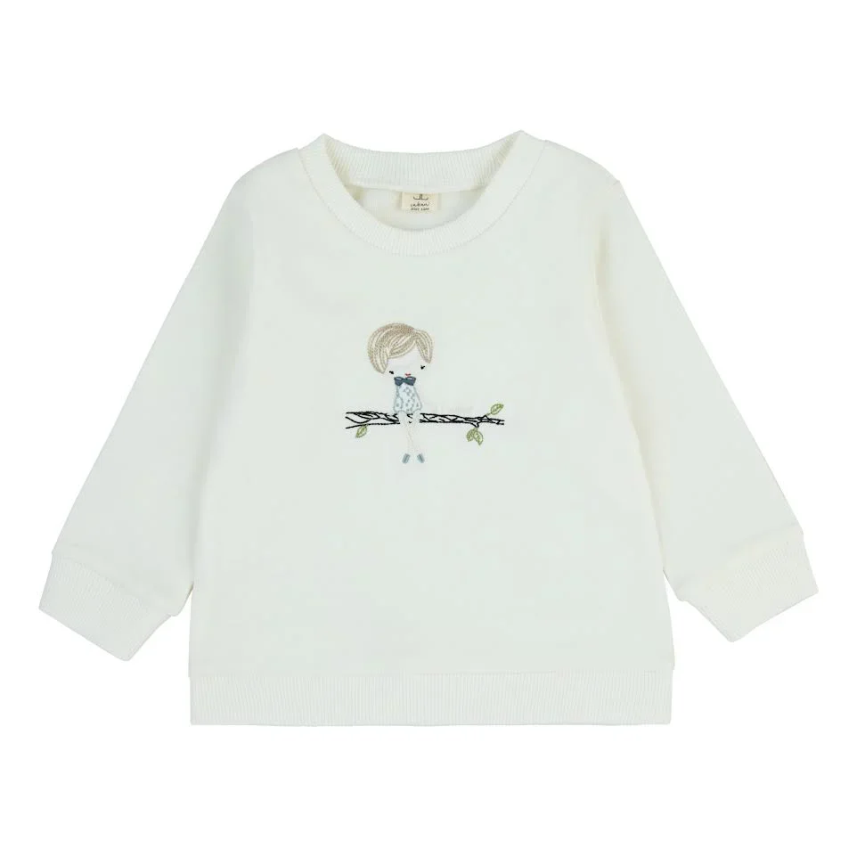 Cadeau Boy Doll On Branch Top - White