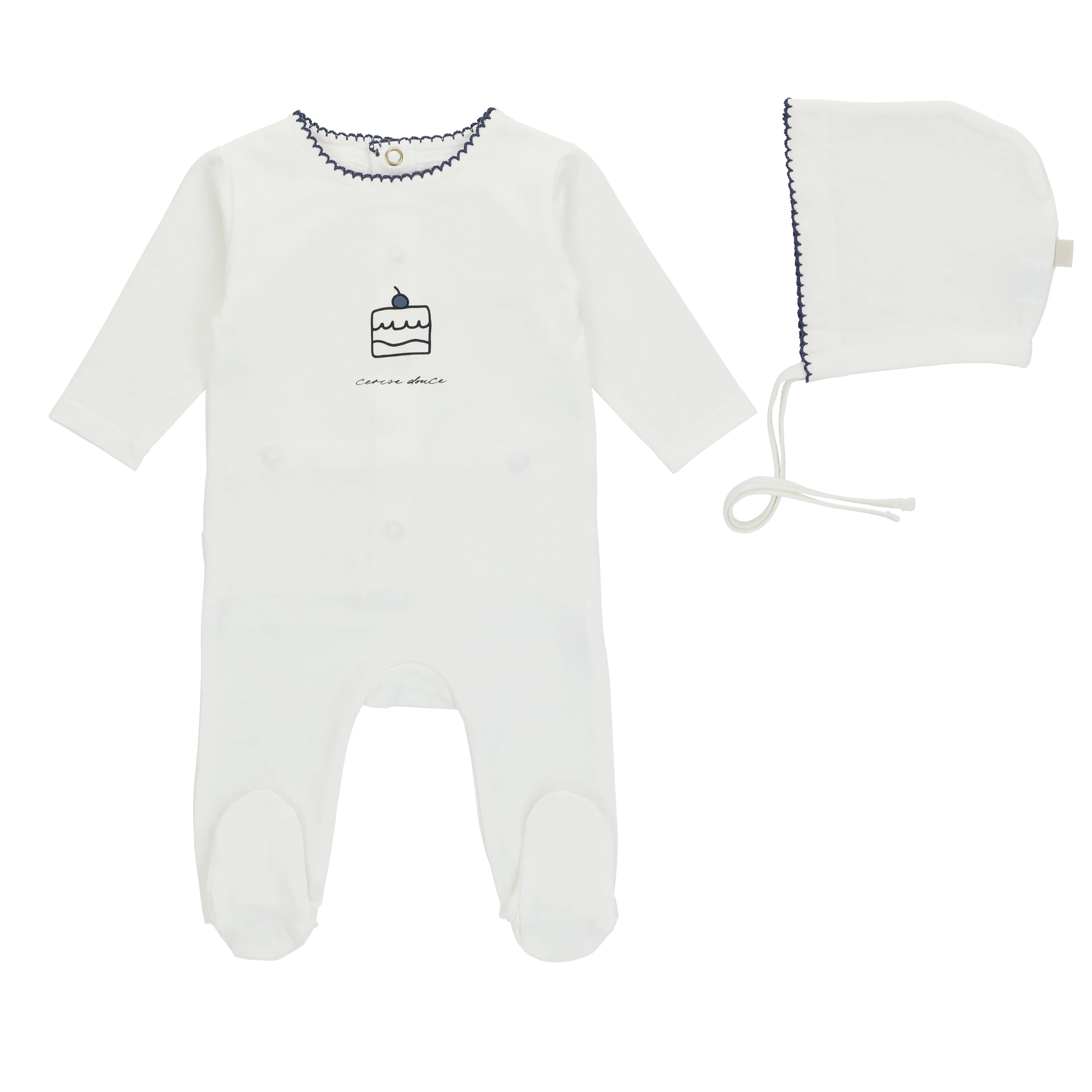 Cadeau Little Sweetie Footie & Bonnet - Boy