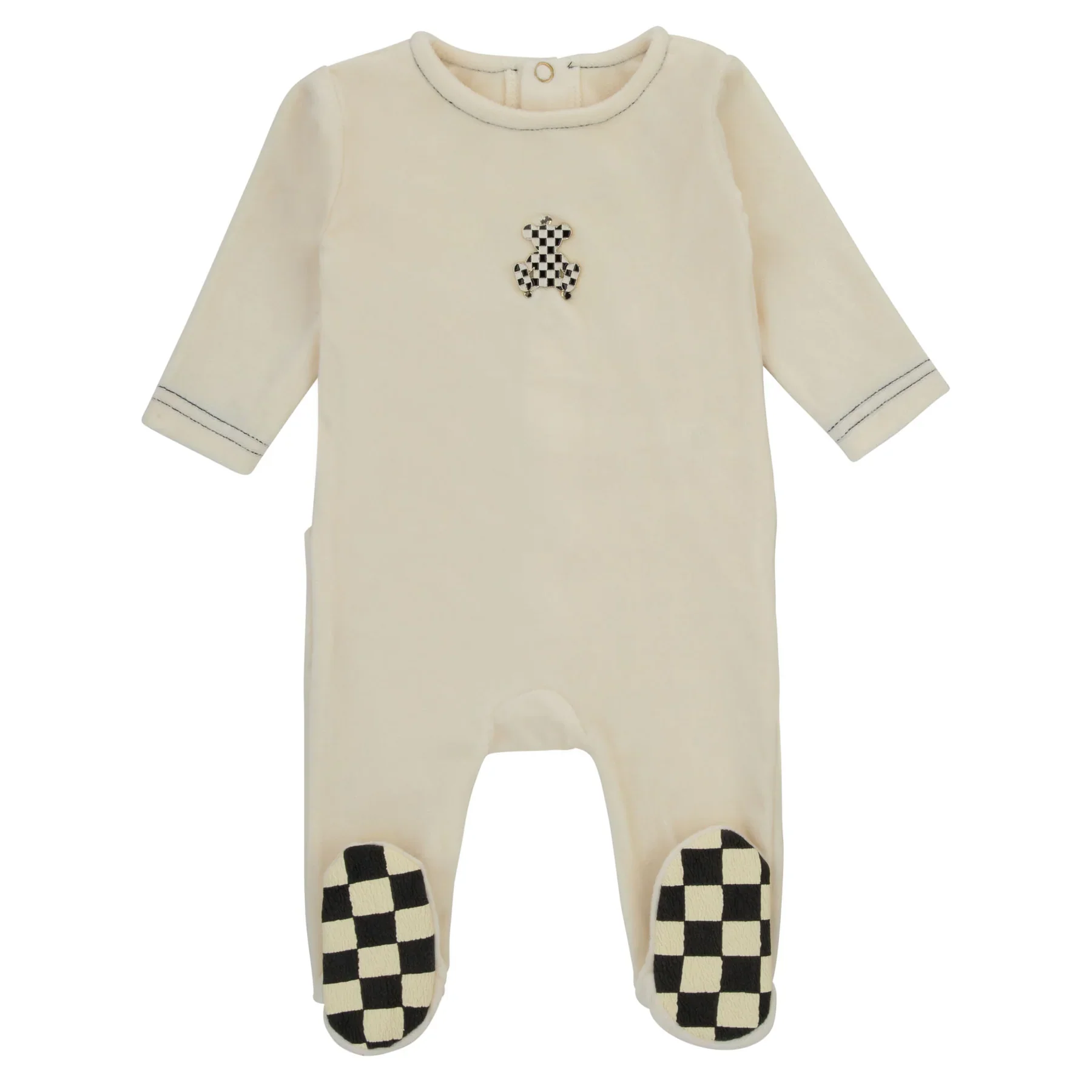 Cadeau Metal Bear Footie & Bonnet - Boys - Image 2