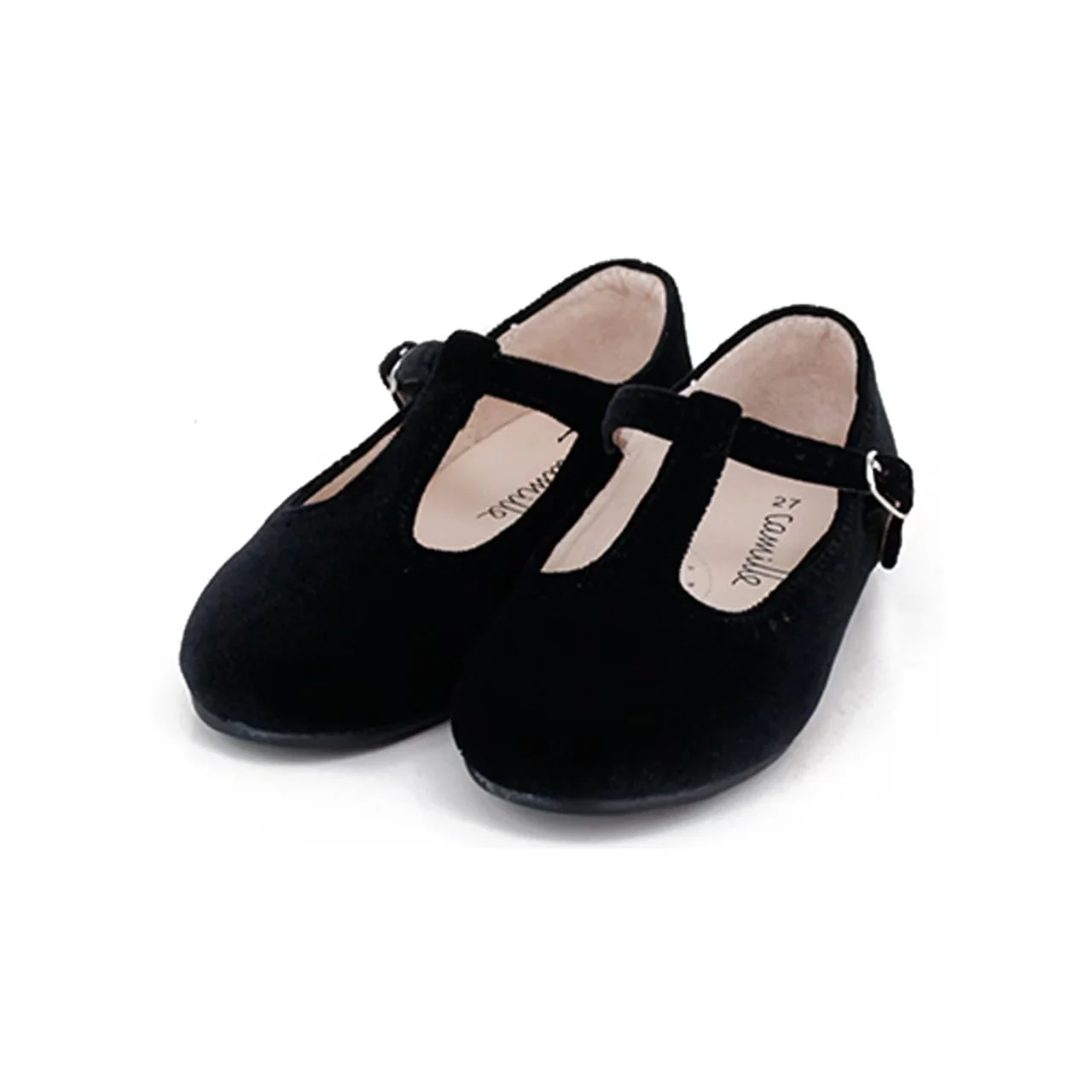 Camille Shoes Bella - Black Velvet