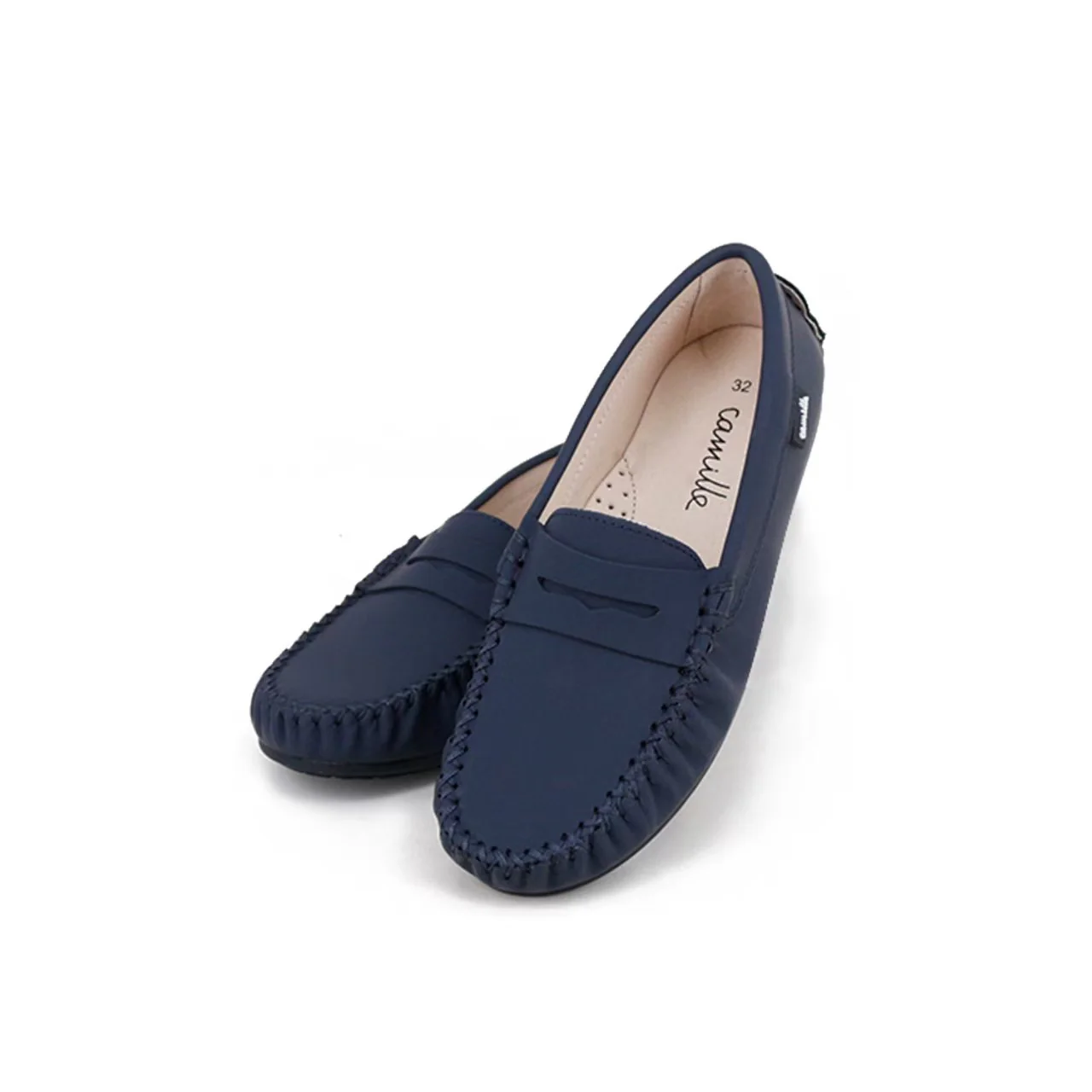 Camille Shoes Stella - Navy Matte Leather - Image 2
