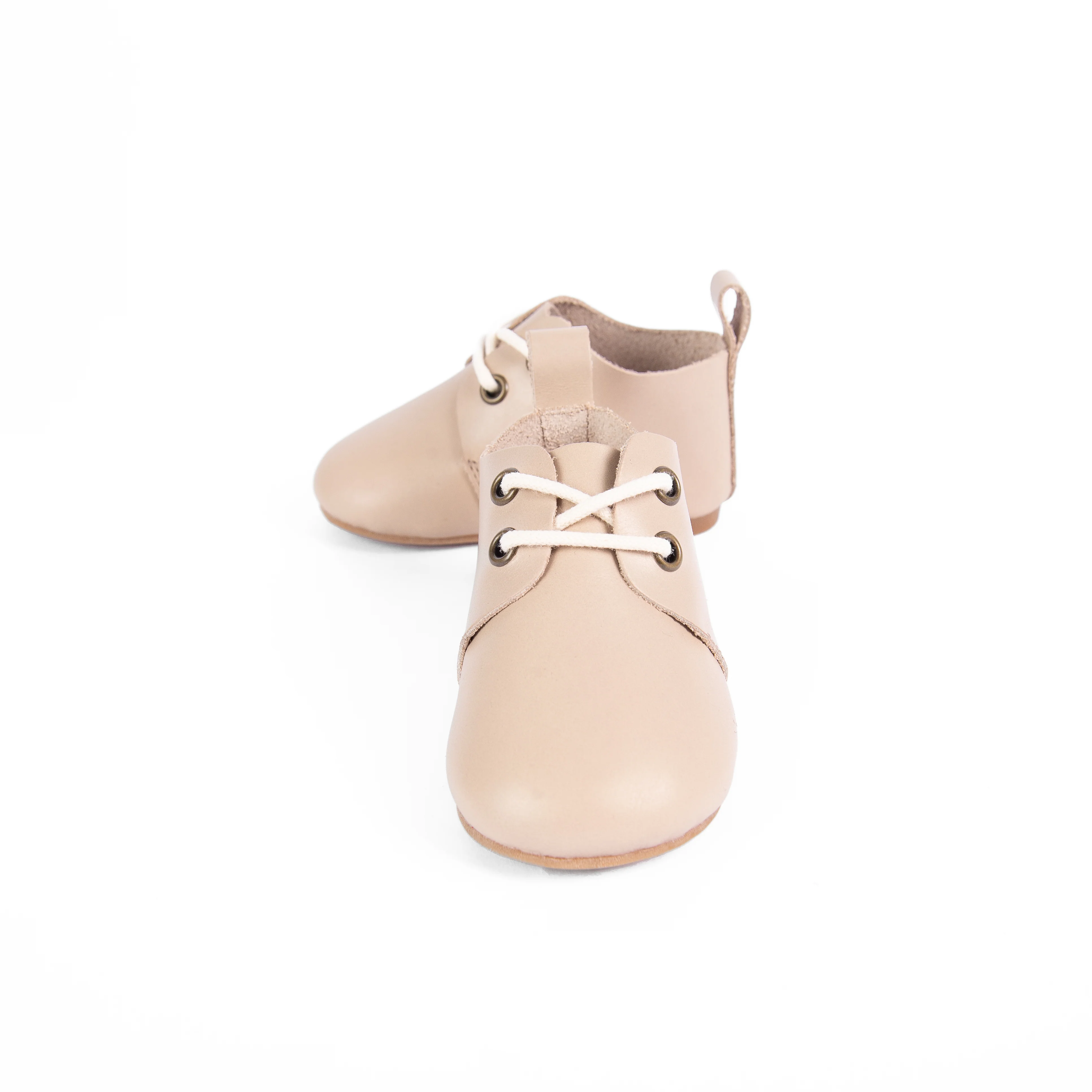 Camille Waverly Baby Lace Tie Shoes - Blush *HARD & SOFT SOLE* - Image 2
