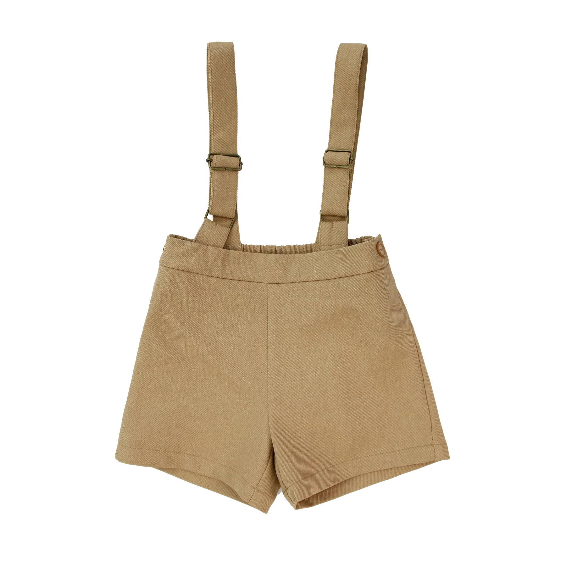Coco Blanc Camel Suspender Shorts