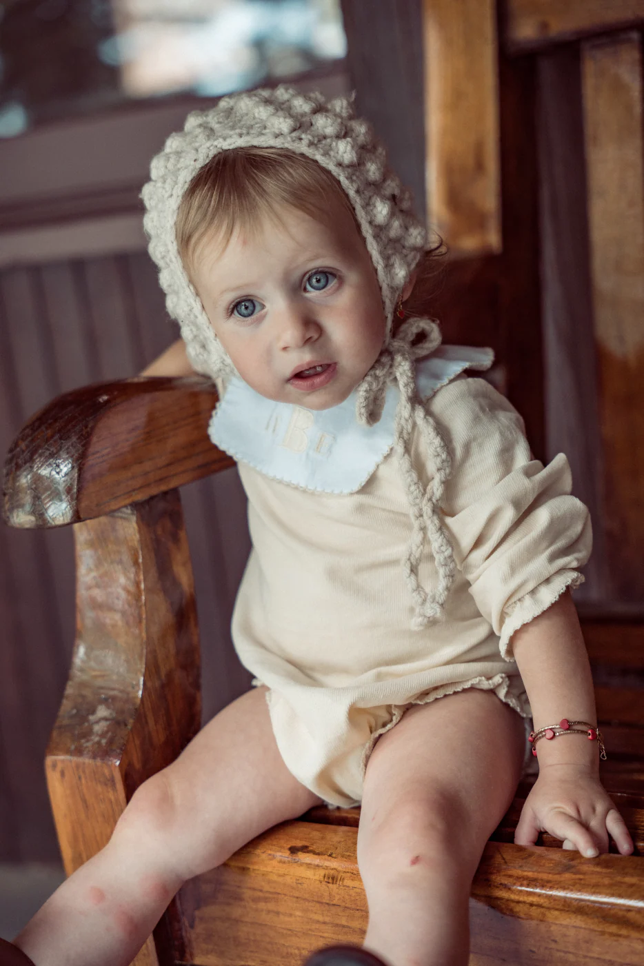 Coco Blanc Corduroy Romper - Cream - Image 2