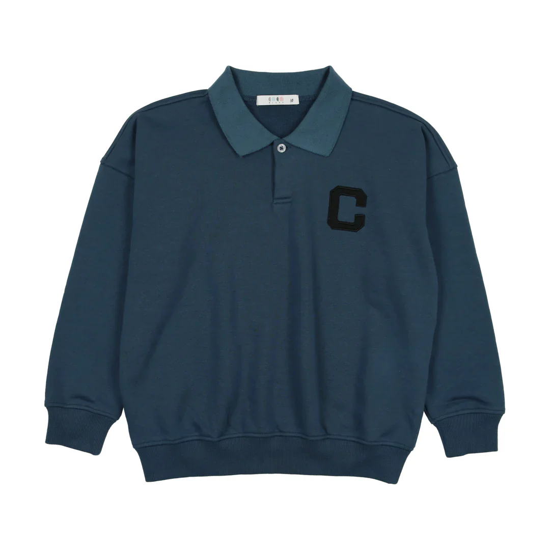 Coco Blanc Boys Polo BLUE