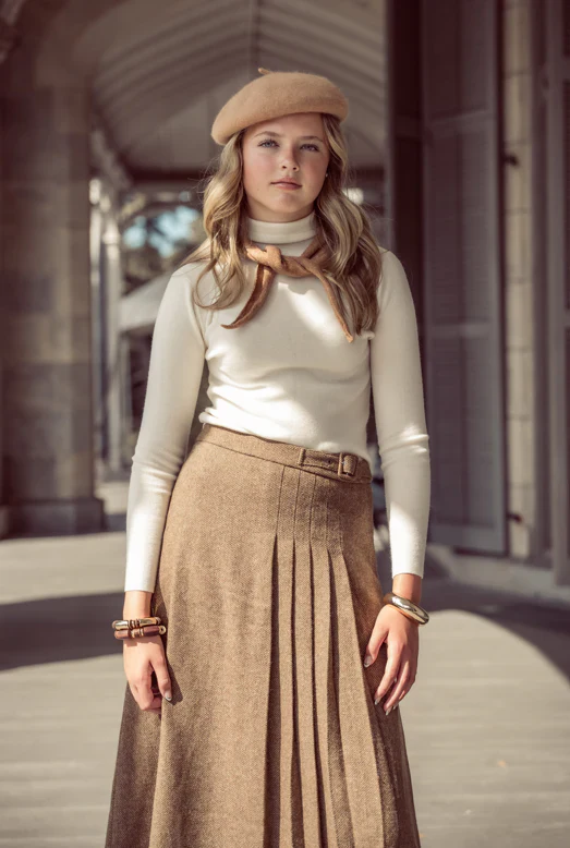 Coco Blanc Cream Ribbed Turtleneck - Image 2