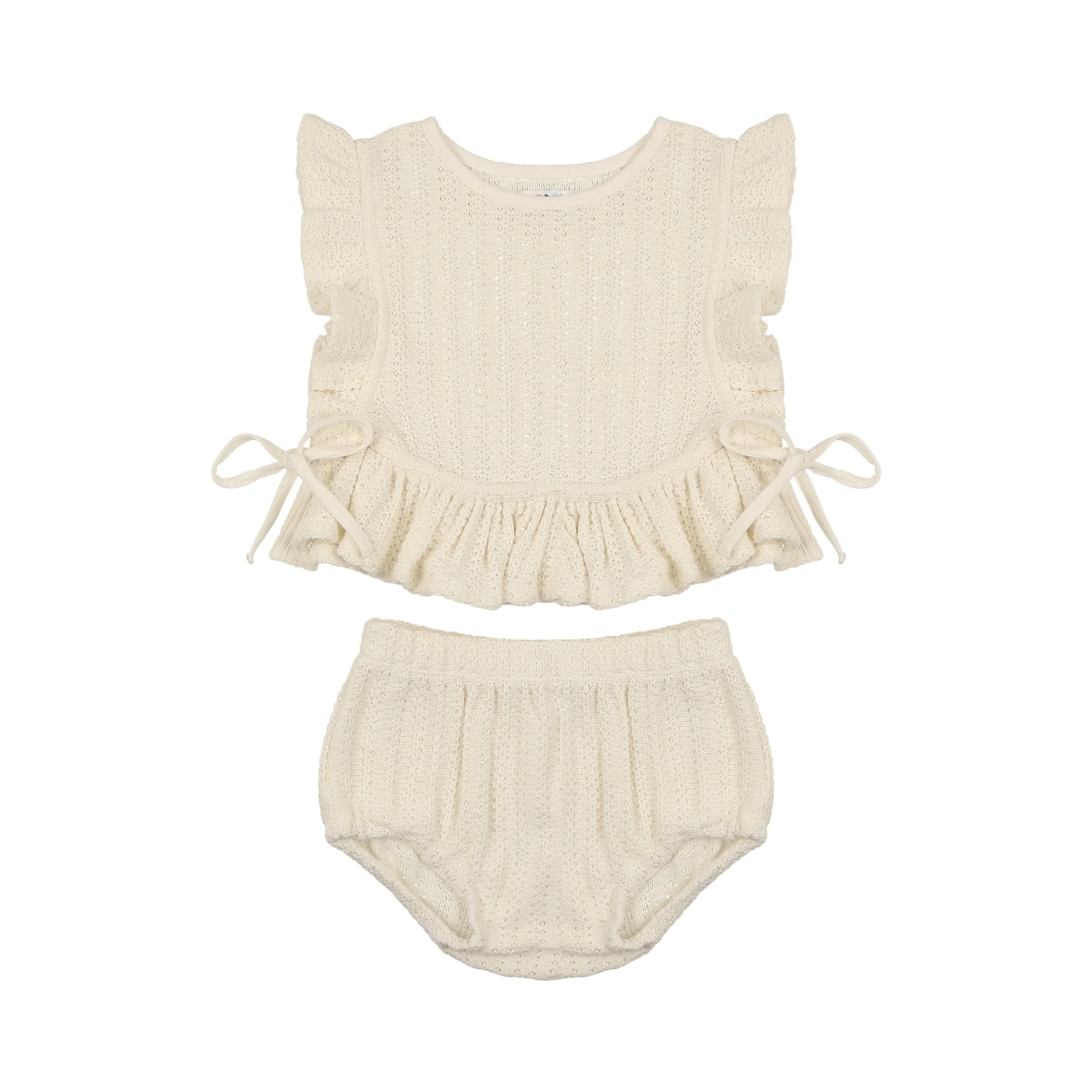 Coco Blanc Ruffle Set - Cream