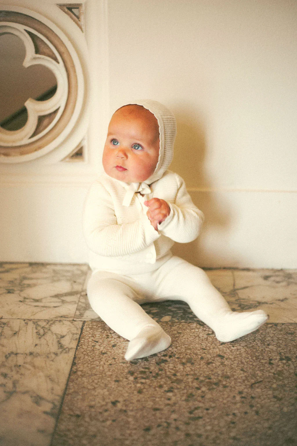 Coco blanc Scalloped Flat Knit Footie - Image 2