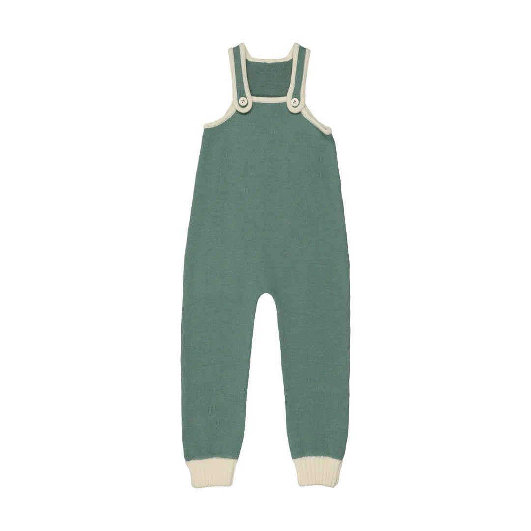 Coco blanc Long Knit Romper Sage - Image 2