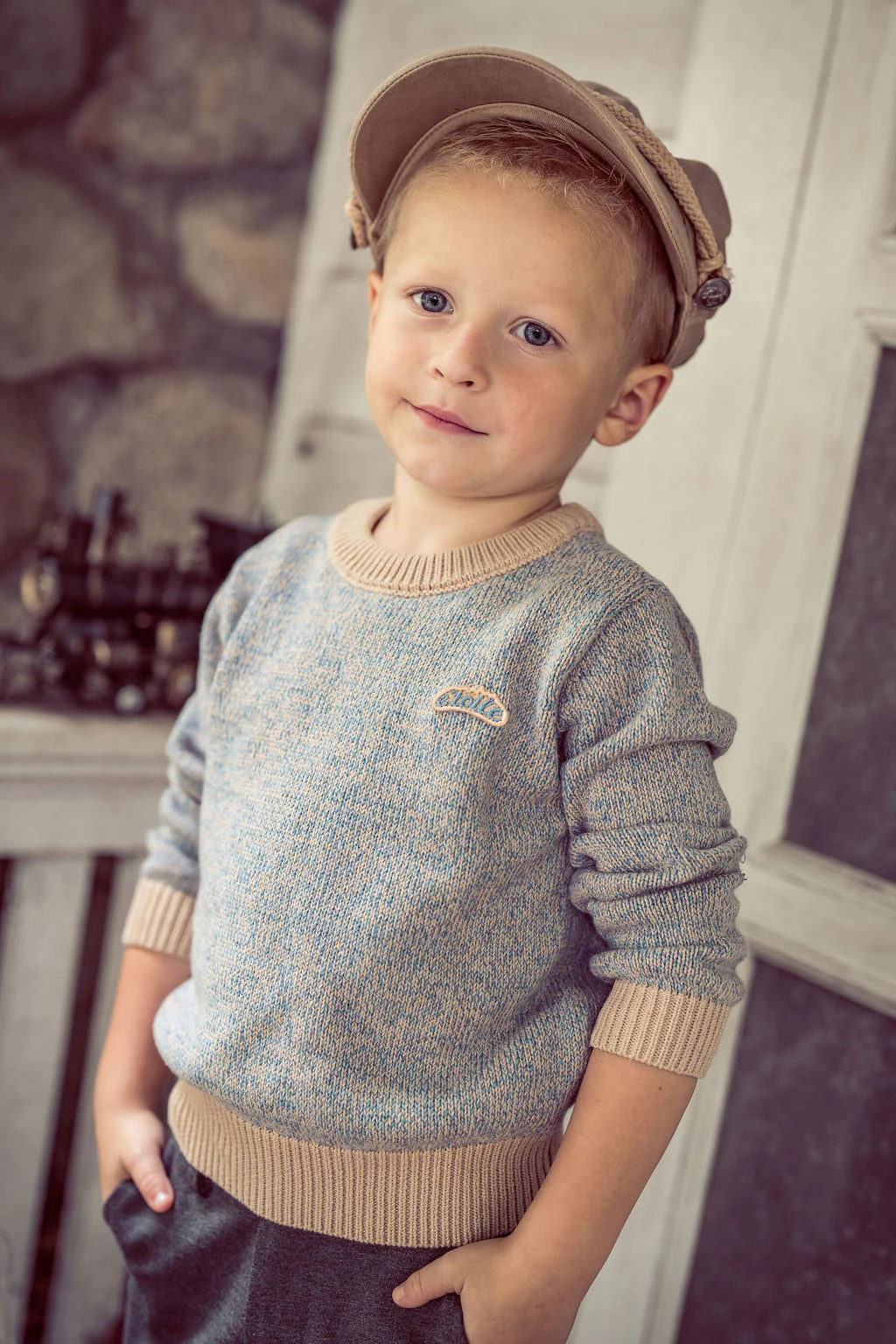 Coco Blanc Speckled Crew Sweater - Image 2