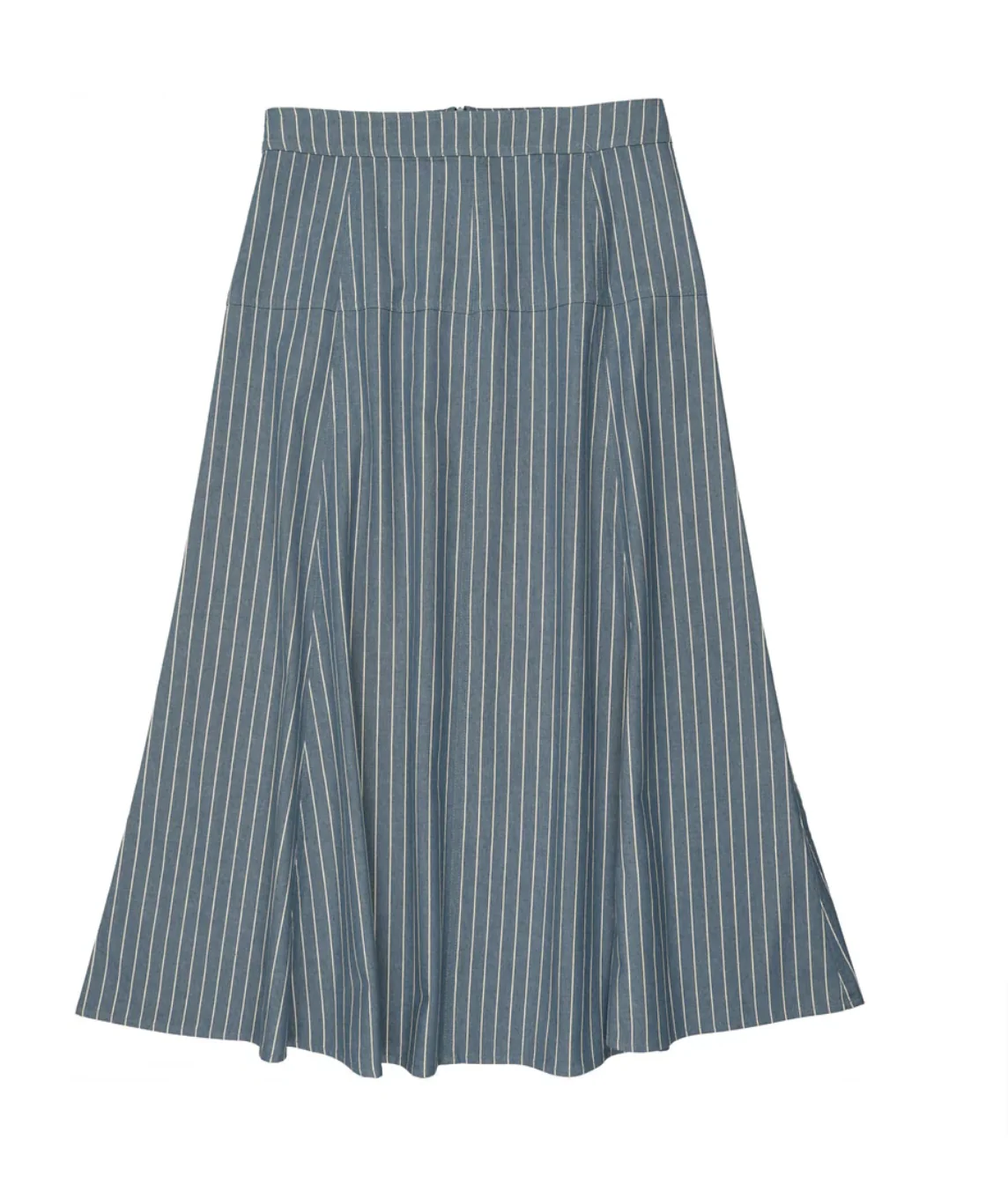 Coco Blanc Striped Denim Skirt