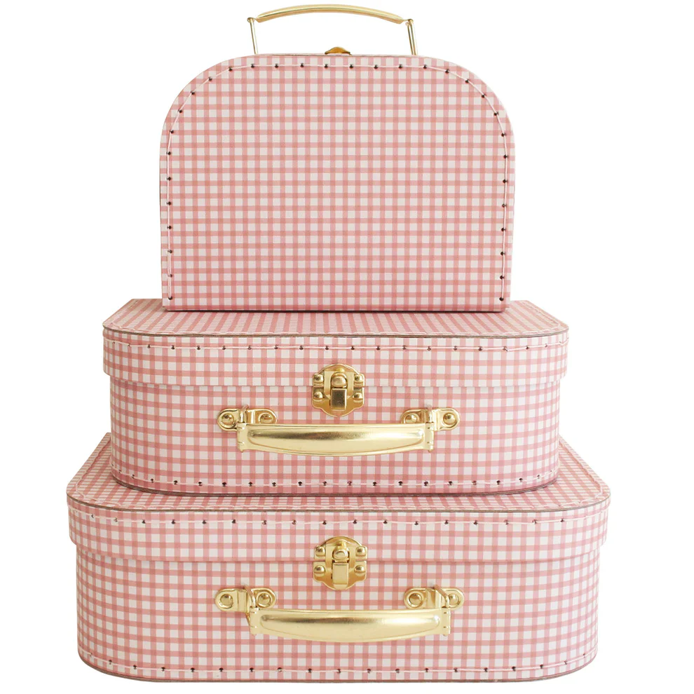 Alimrose Kids Carry Case Set - Gingham - Image 2