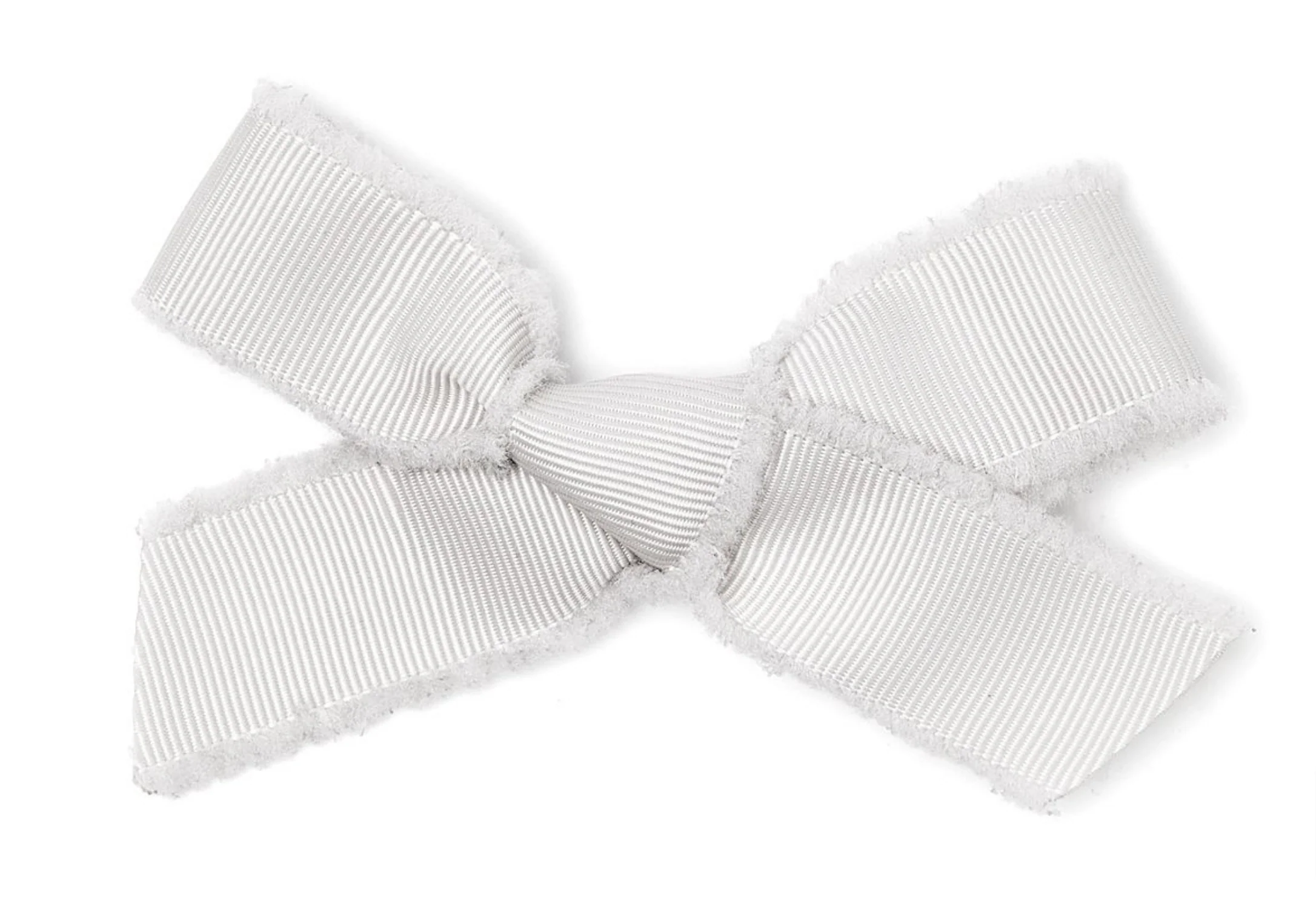 Le Enfant Raw Edge Bows White TWO PACK