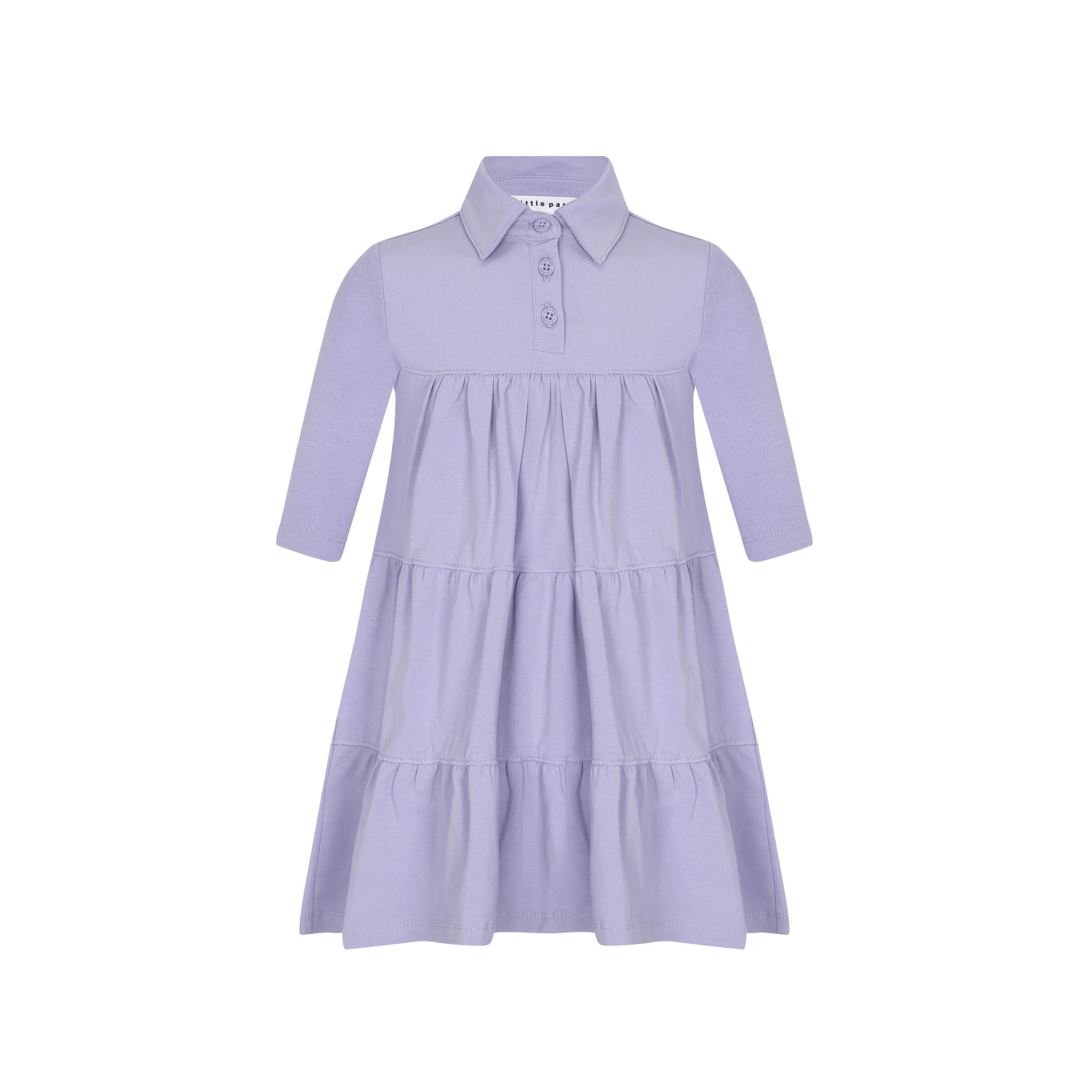 Little Parni K414 Tiered Dress - Lavender (Measurements Below)