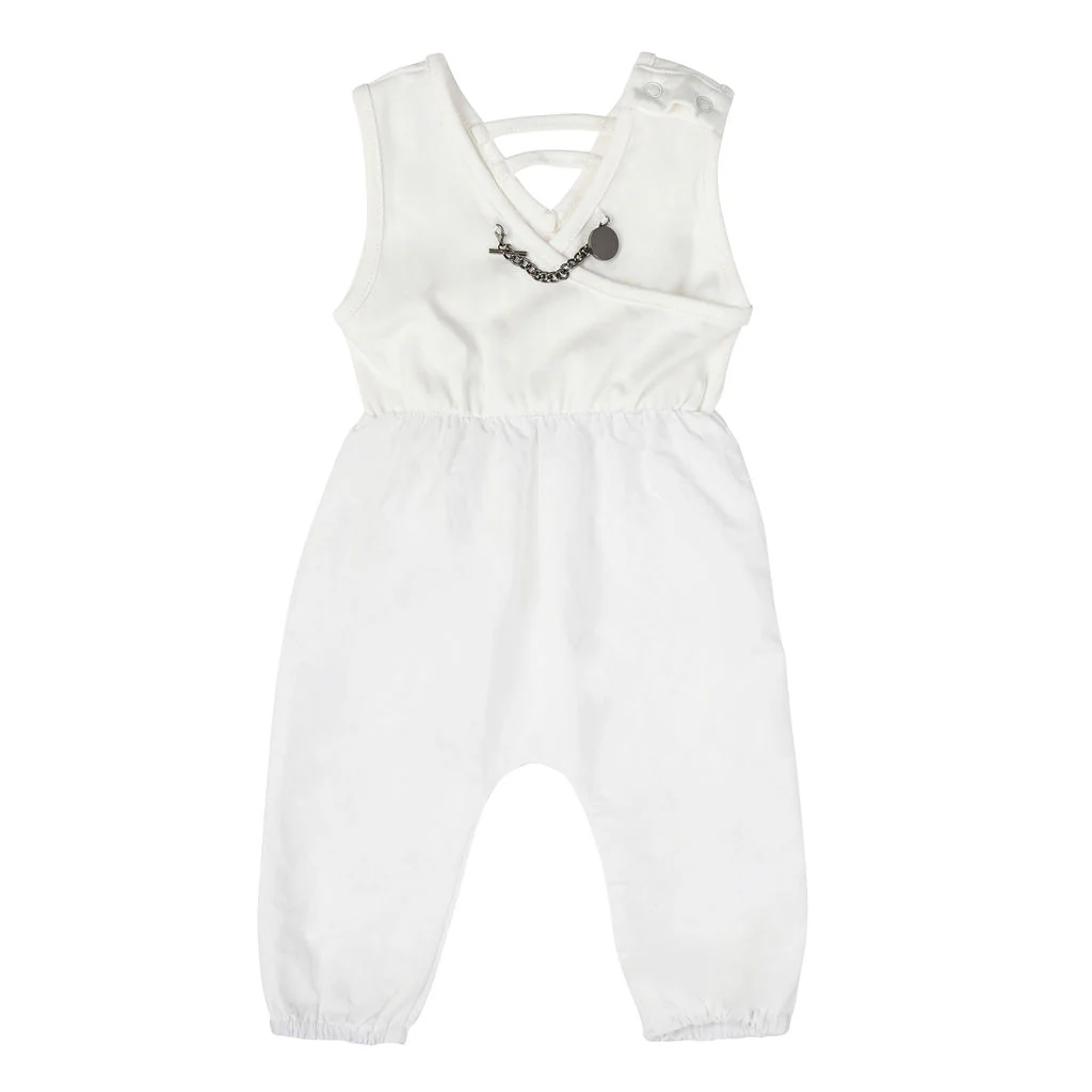 Mini Nod Chain Combo Onesie - White