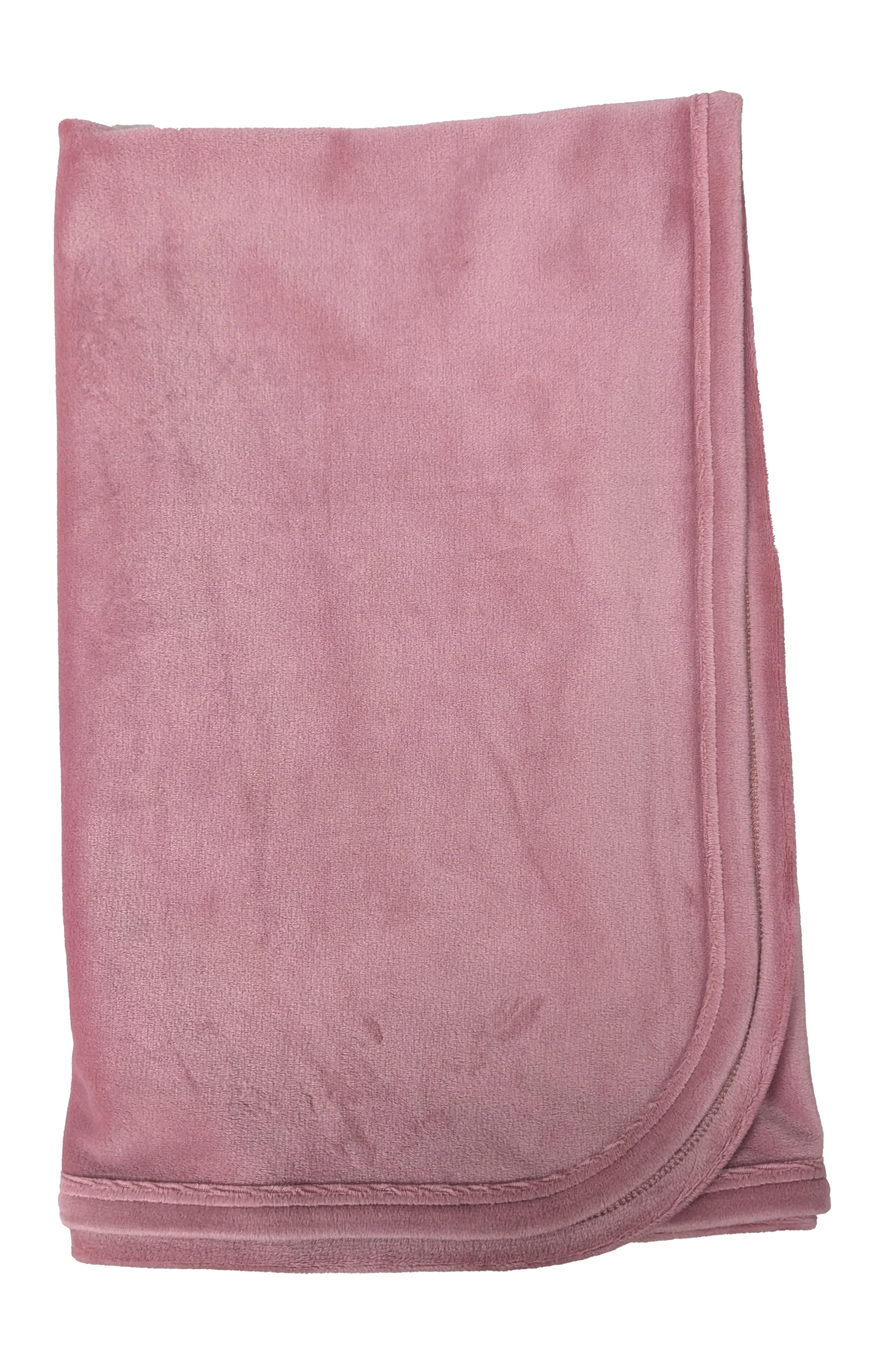 Cozy Velour Blanket - Mauve