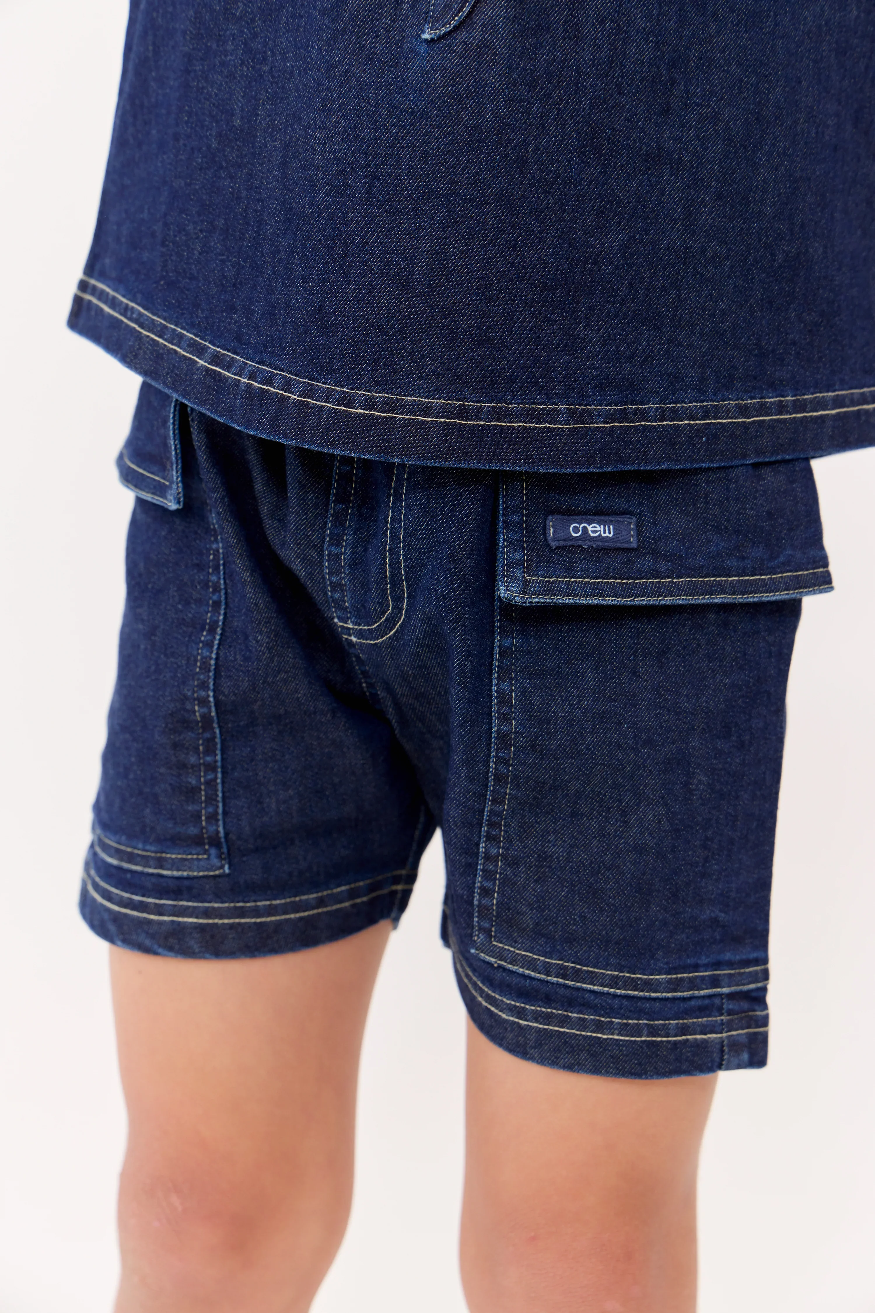 Crew Kids Blue Roe Shorts - Image 2