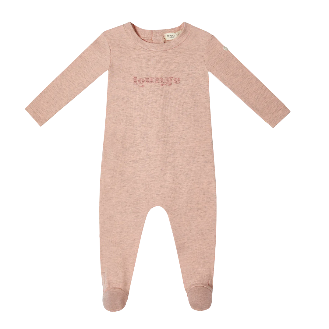 Crew Kids Heathered Romper - Pink
