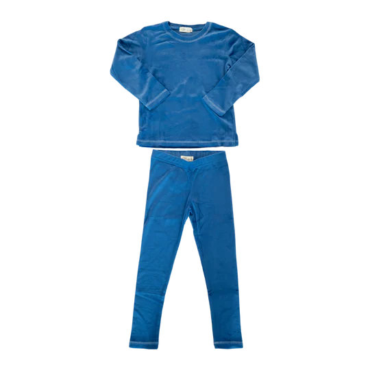 Crew Velour Set - Blue