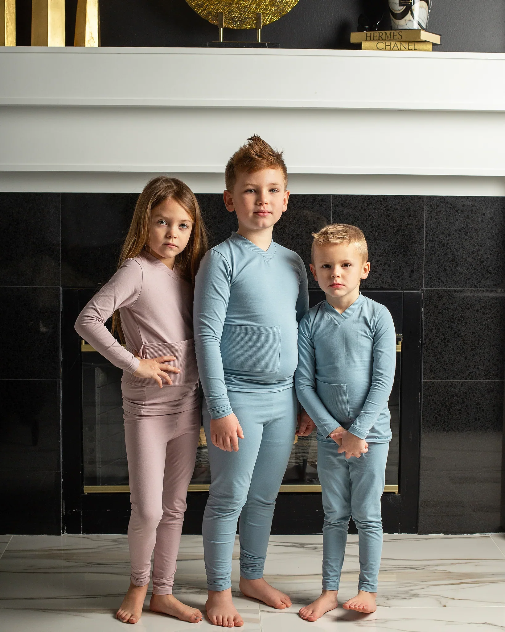 Cuddle & Coo Pink Ribbed Pocket Pajamas - Image 3