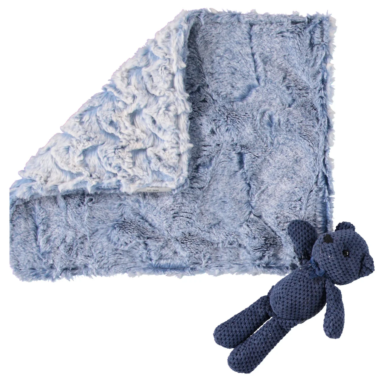 Delore Heather Luxe Stonewash & Navy Solid Lovey - Image 2