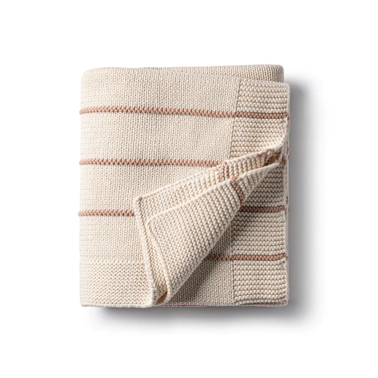 Domani Home Bande Blanket Rose - Image 2