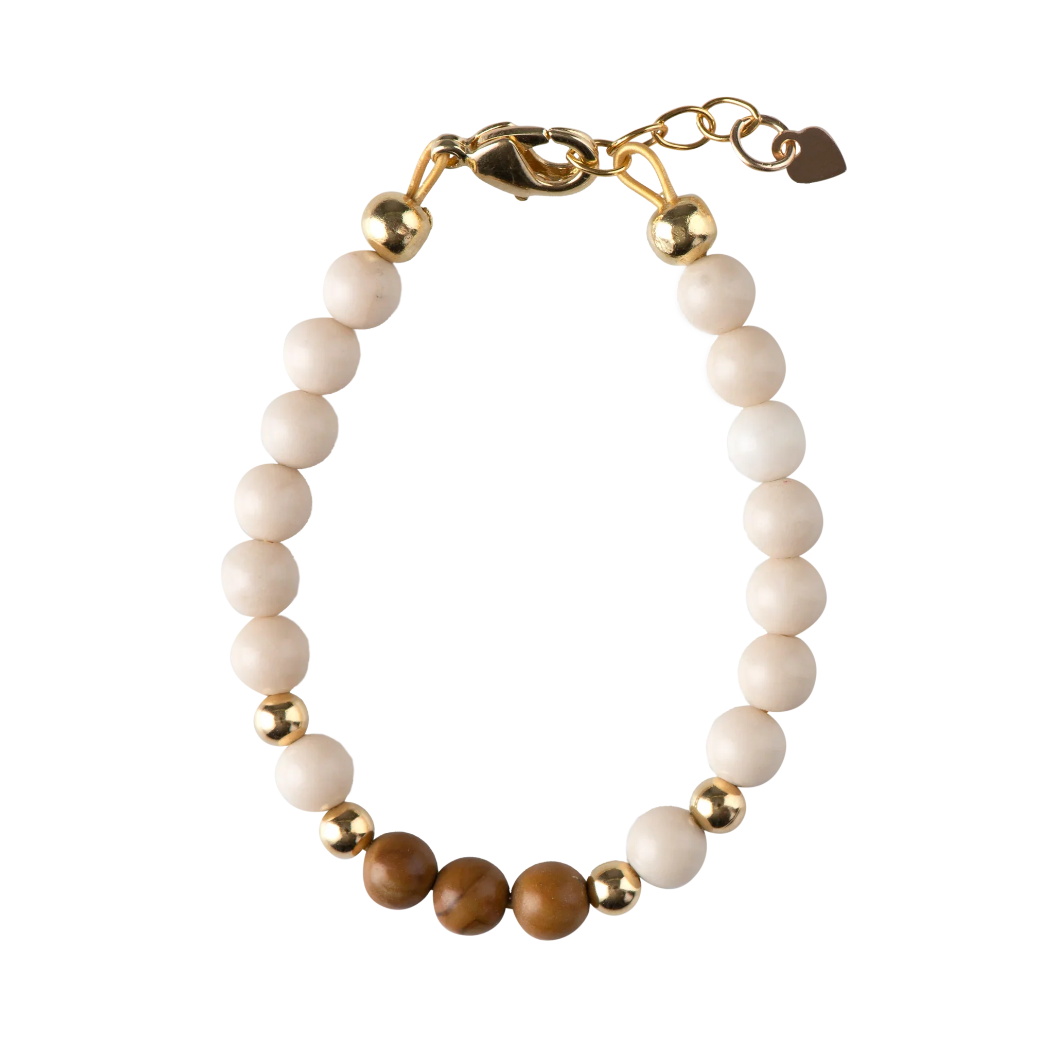 Dye Jade Stones With Wood Grain Beads