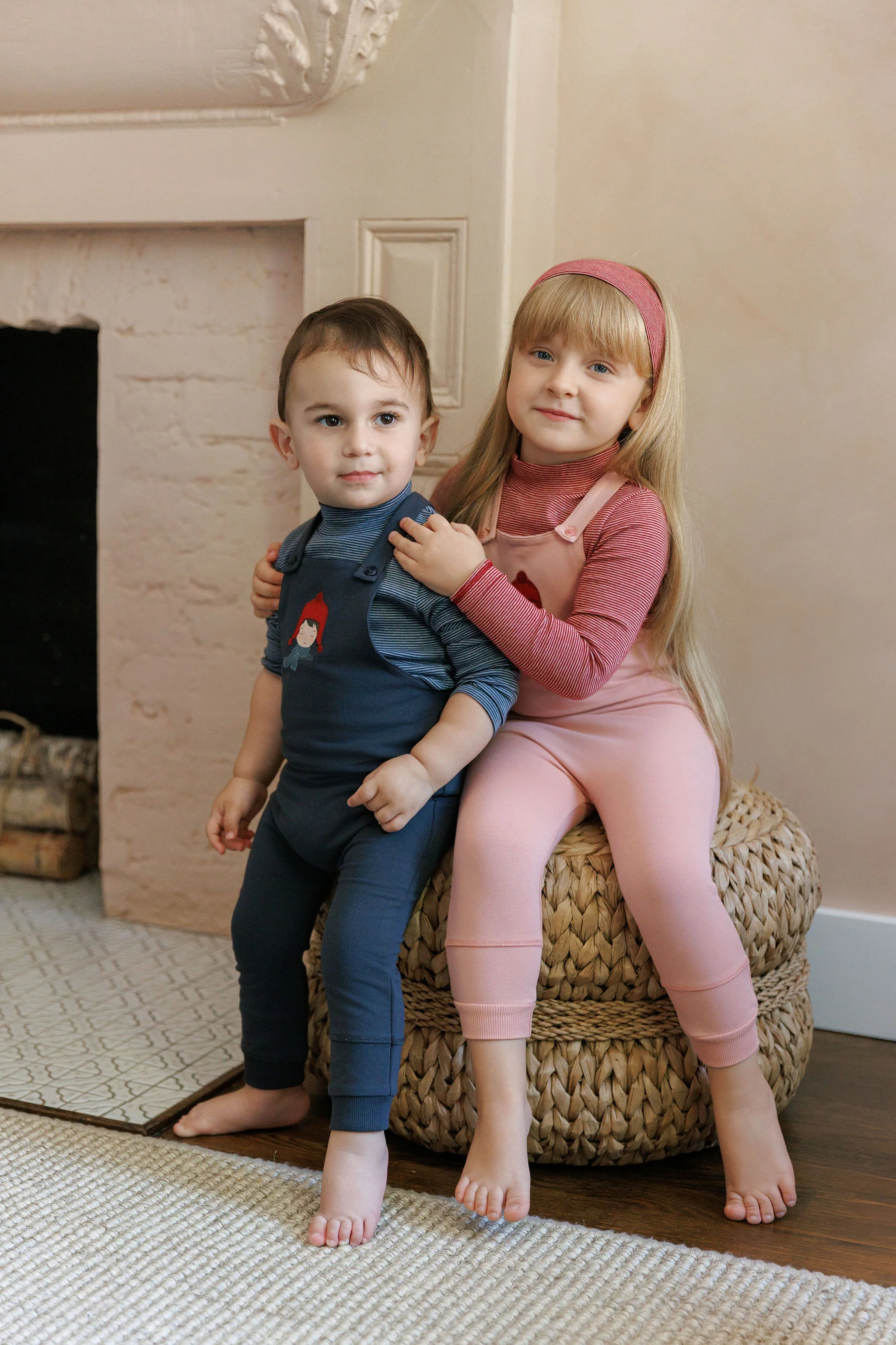 Ely's & Co Autumn Kids Collection Overalls - Navy - Image 2