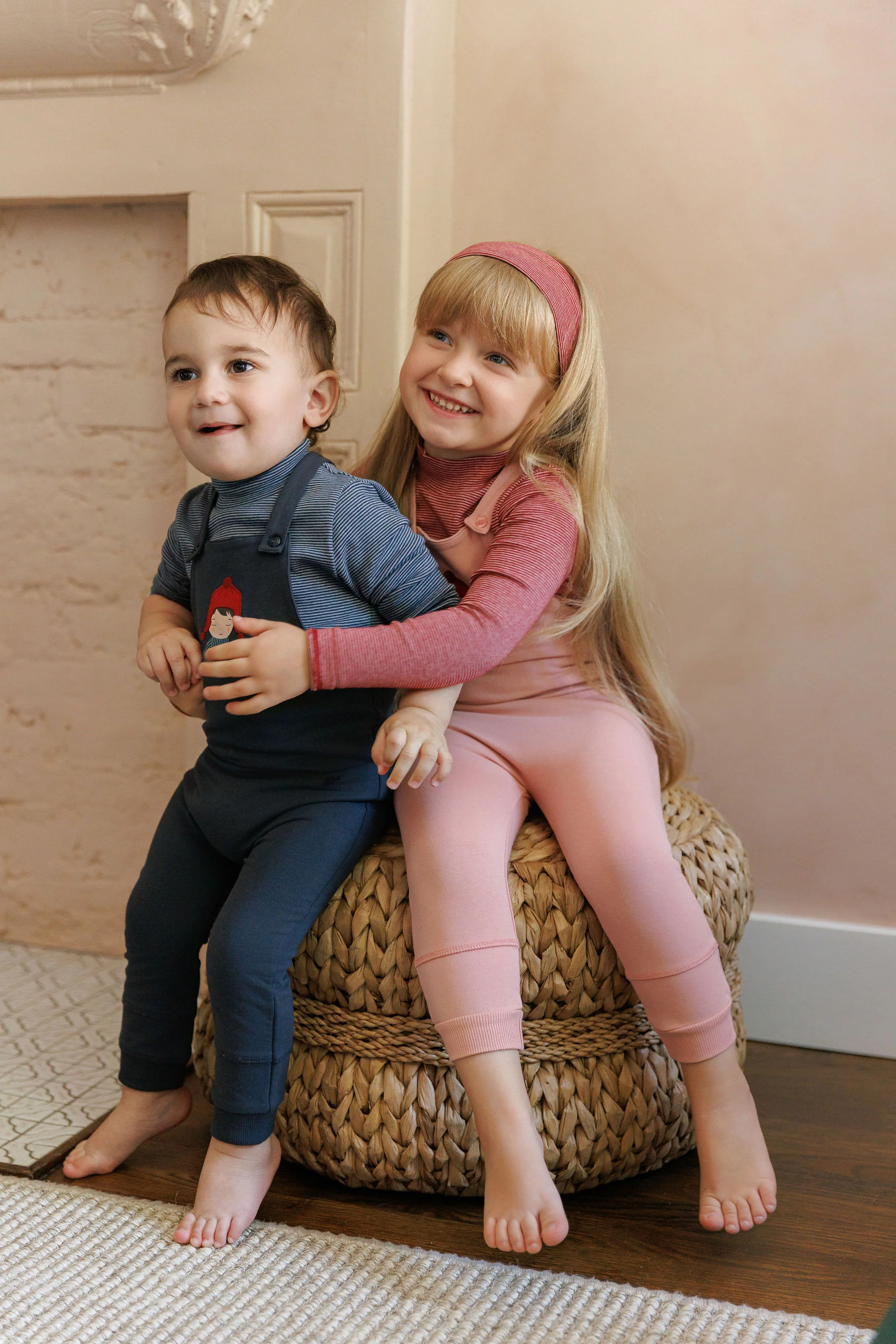 Ely's & Co Autumn Kids Collection Overalls - Pink - Image 2