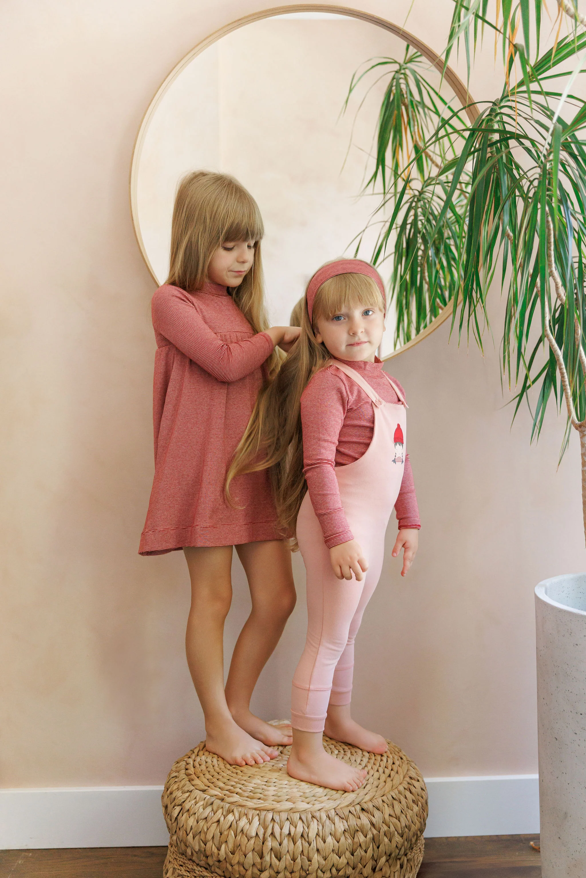 Ely's & Co Autumn Kids Collection Overalls - Pink - Image 3