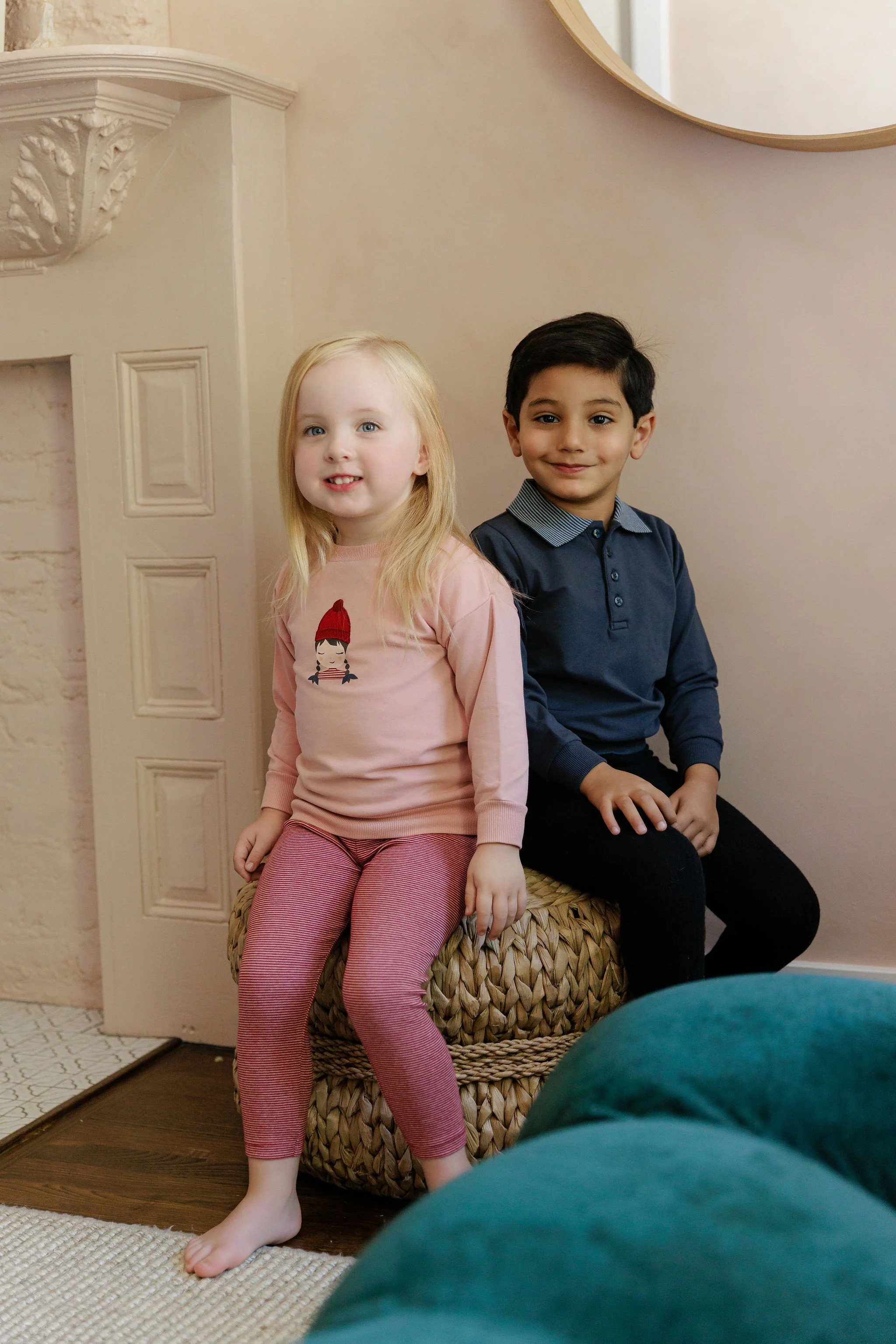 Ely's & Co Autumn Kids Collection Sweatshirt And Leggings - Pink - Image 3