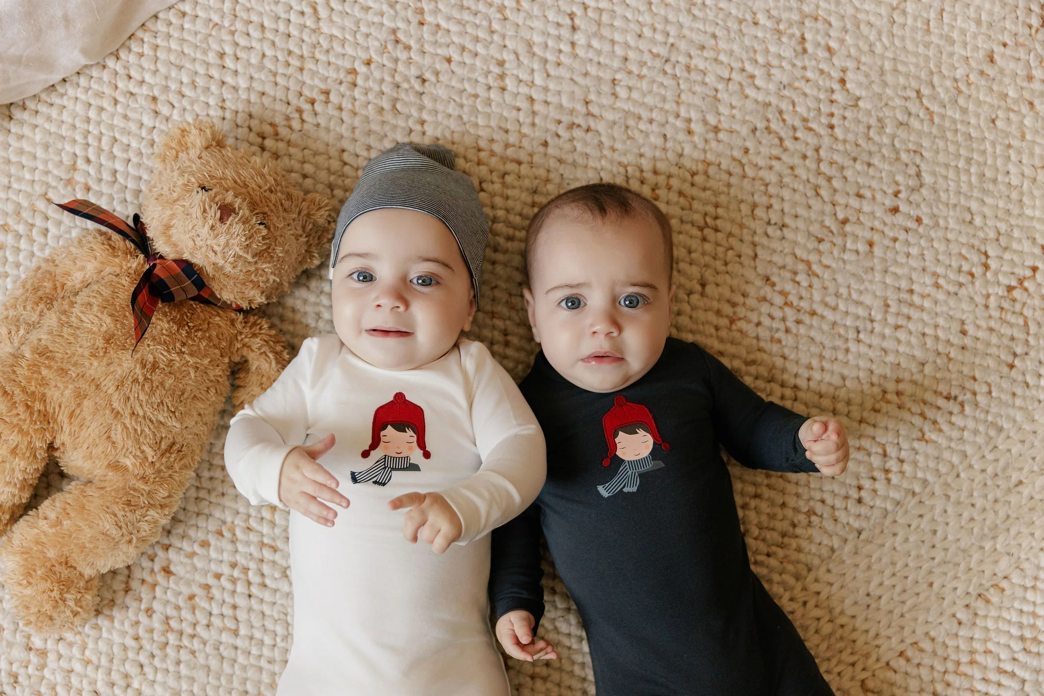 Ely's & Co Autumn Kids Collection Take Me Home Set - Ivory/Blue - Image 3