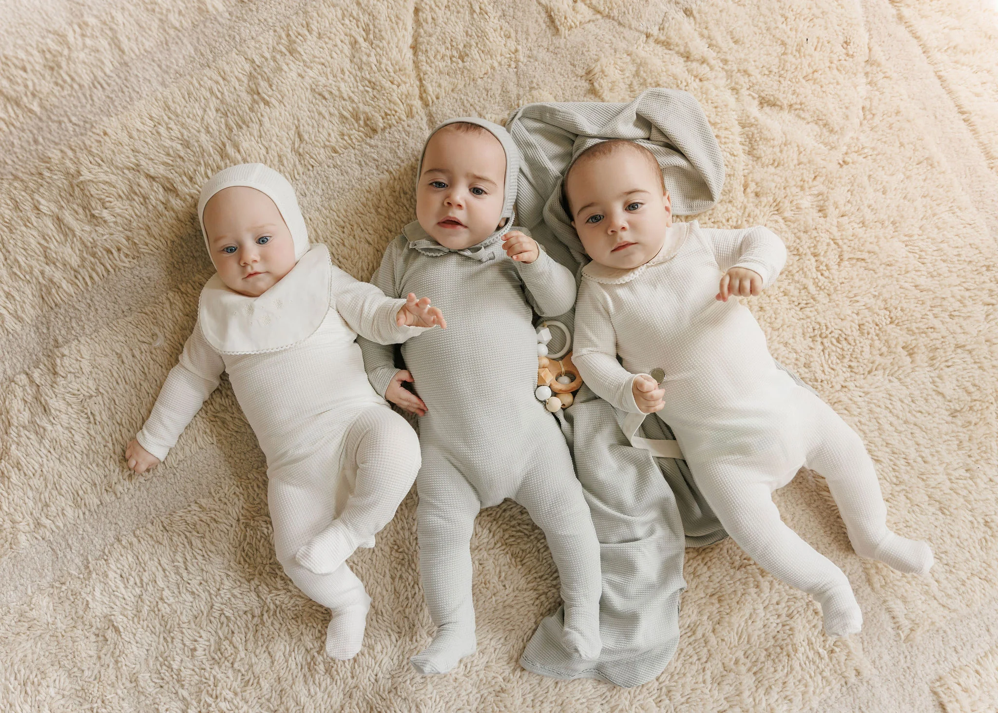 Ely's & Co Embroidered Collar Collection Take Me Home Set - Ivory Boys - Image 2