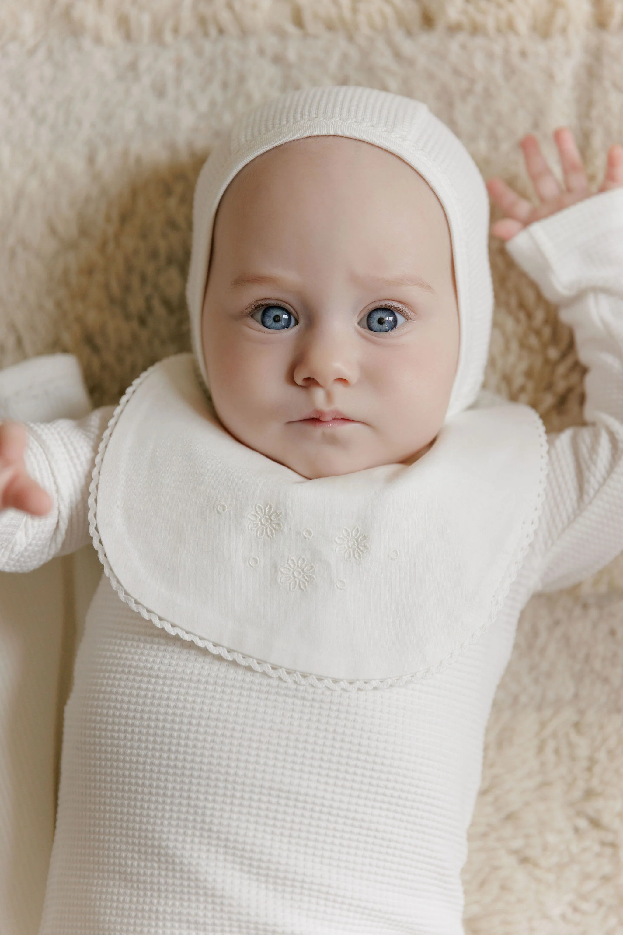 Ely's & Co Embroidered Collar Collection Take Me Home Set - Ivory Girls - Image 2