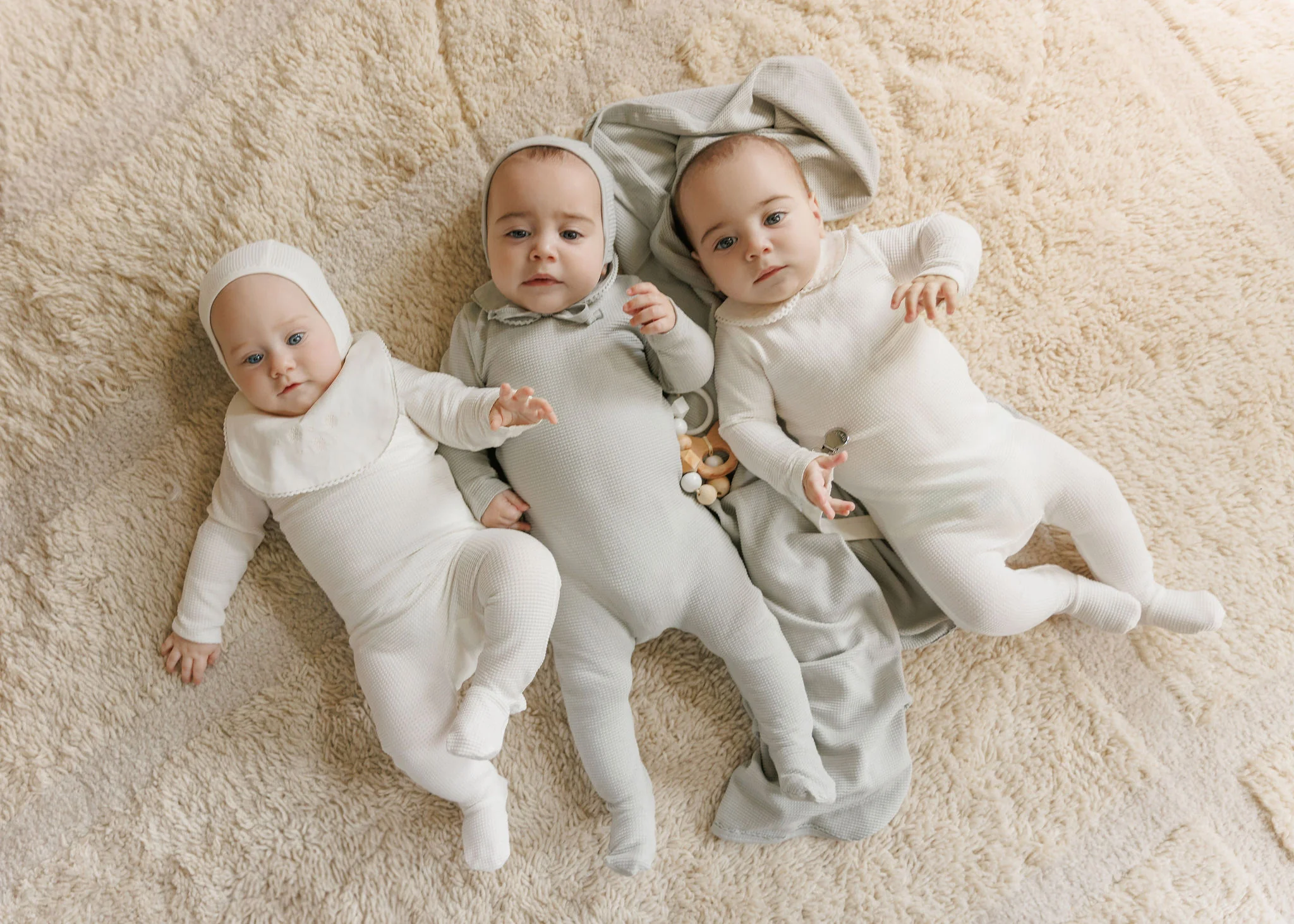 Ely's & Co Embroidered Collar Collection Take Me Home Set - Ivory Girls - Image 3