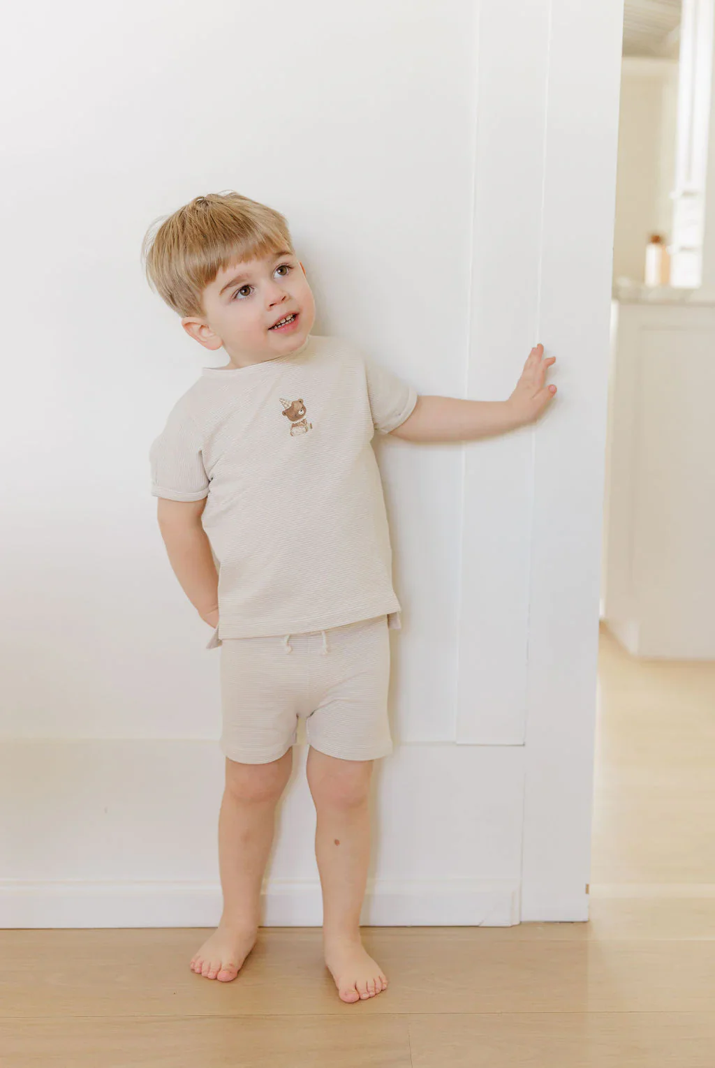 Ely's & Co Organic Bear Collection Tee - Tan - Image 3