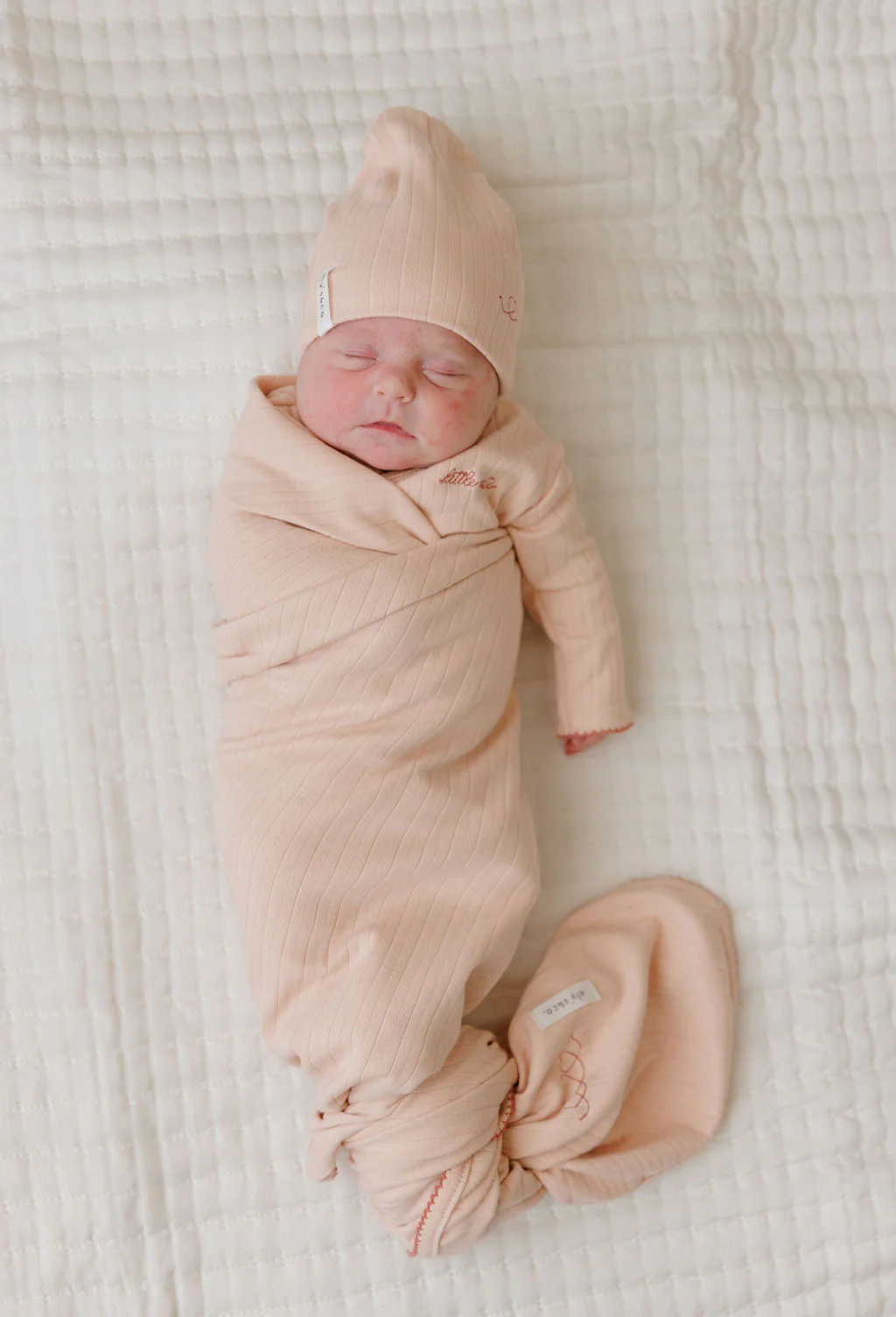 Ely's & Co Organic Cotton Little One Kimono Footie - Pink - Image 3