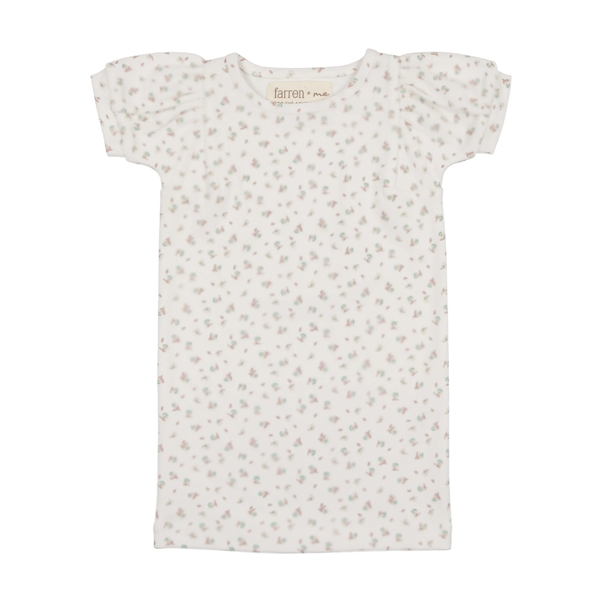 Farren & Me Balloon Short Sleeve Tshirt - Floral Print