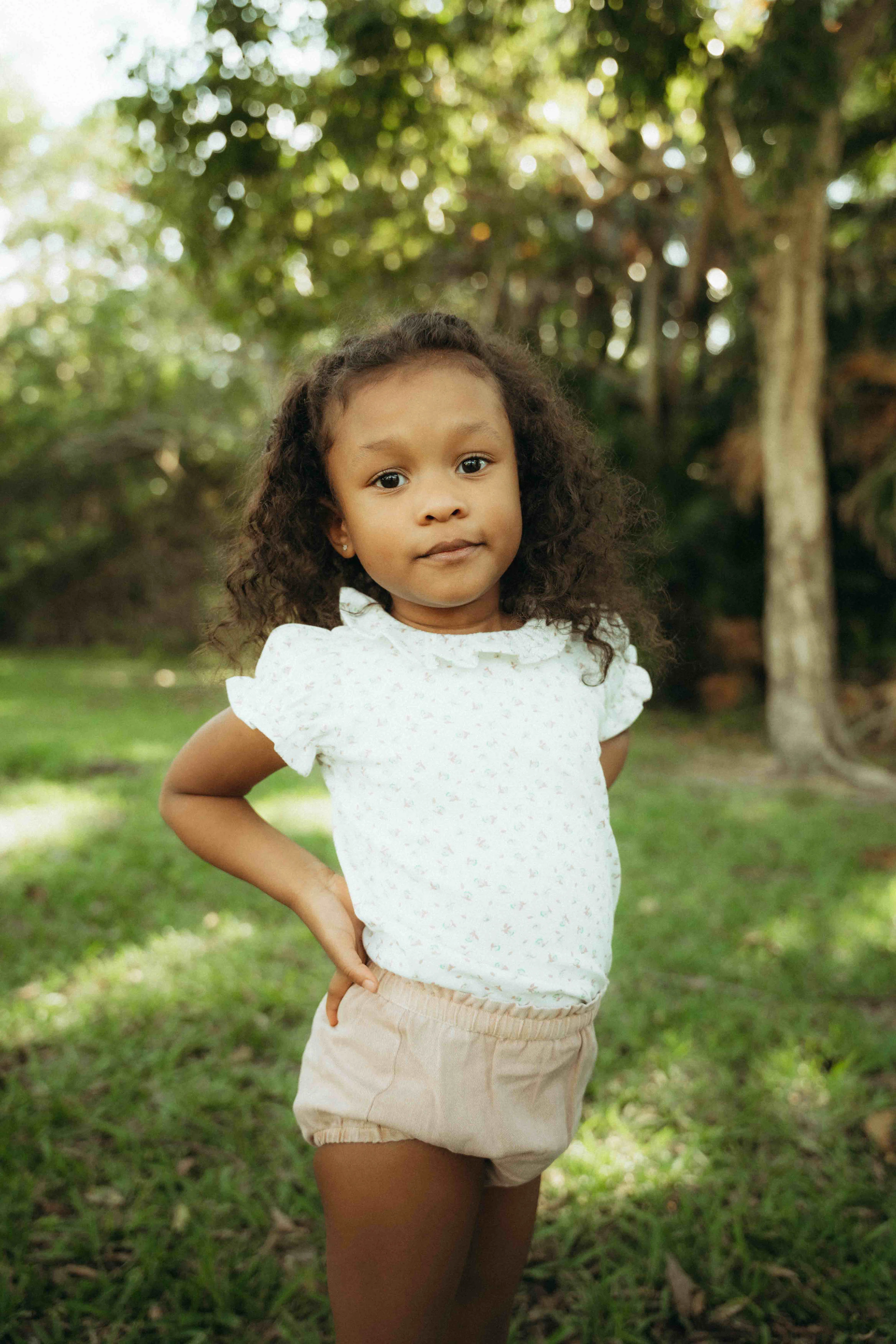 Farren & Me Denim Bloomer +Tshirt Set - Pale Pink Wash