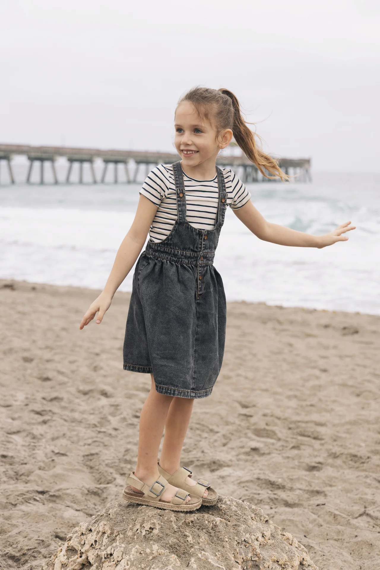 Farren & Me Denim Jumper - Black - Image 2