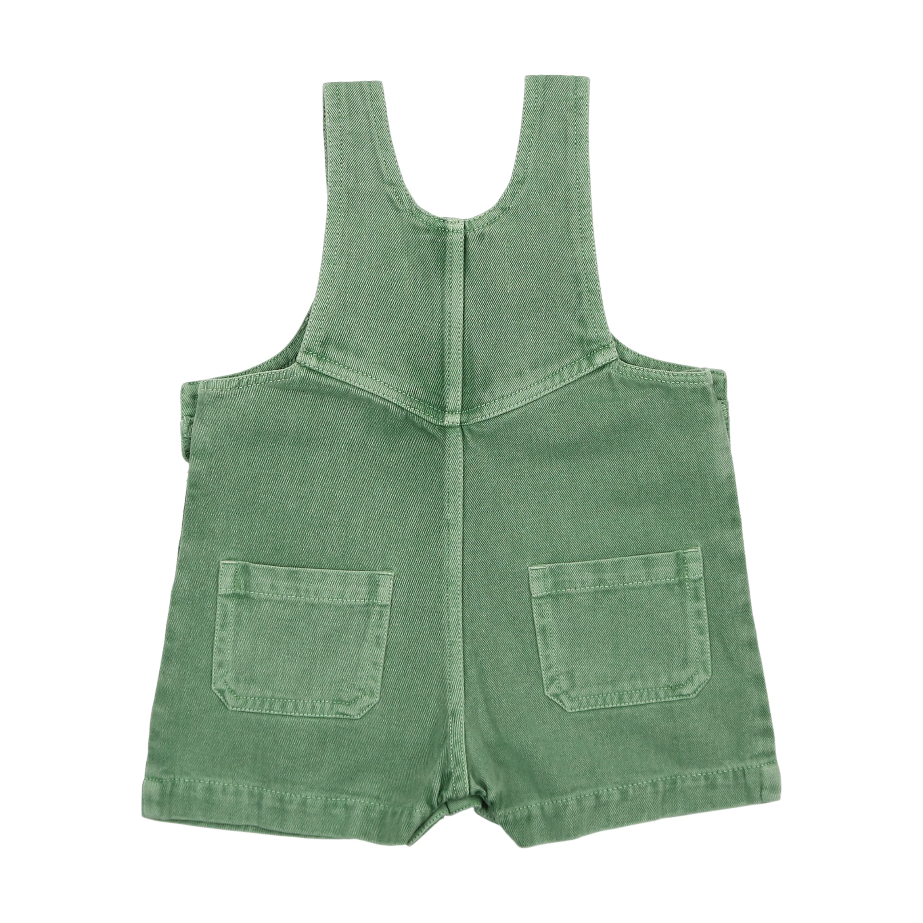 Farren & Me Denim Overall - Green Wash *RUNS SMALL* (size up 2 szs) - Image 2