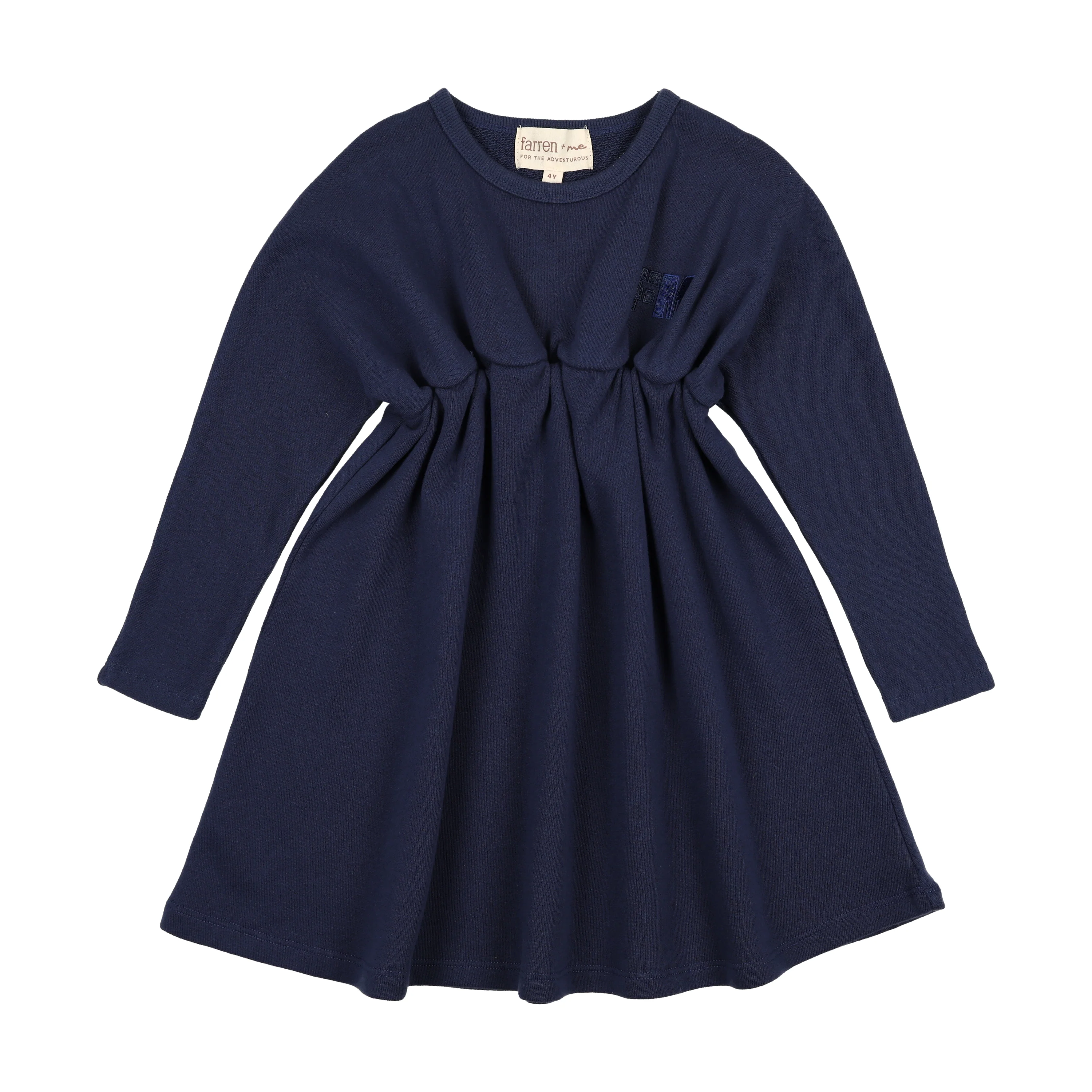 Farren & Me High Waisted Dress - Washed Blue