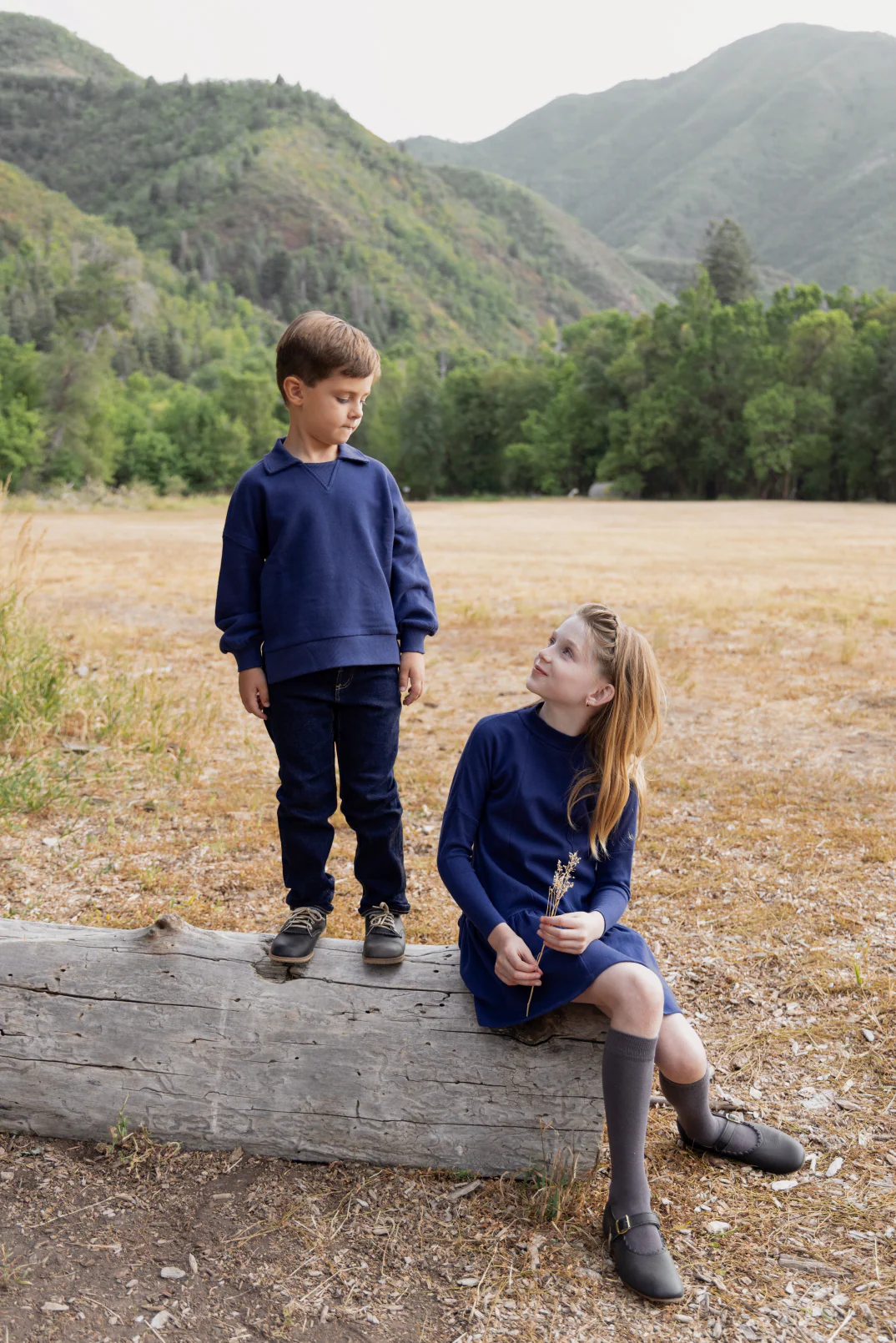 Farren & Me Polo Sweatshirt - Washed Blue - Image 3